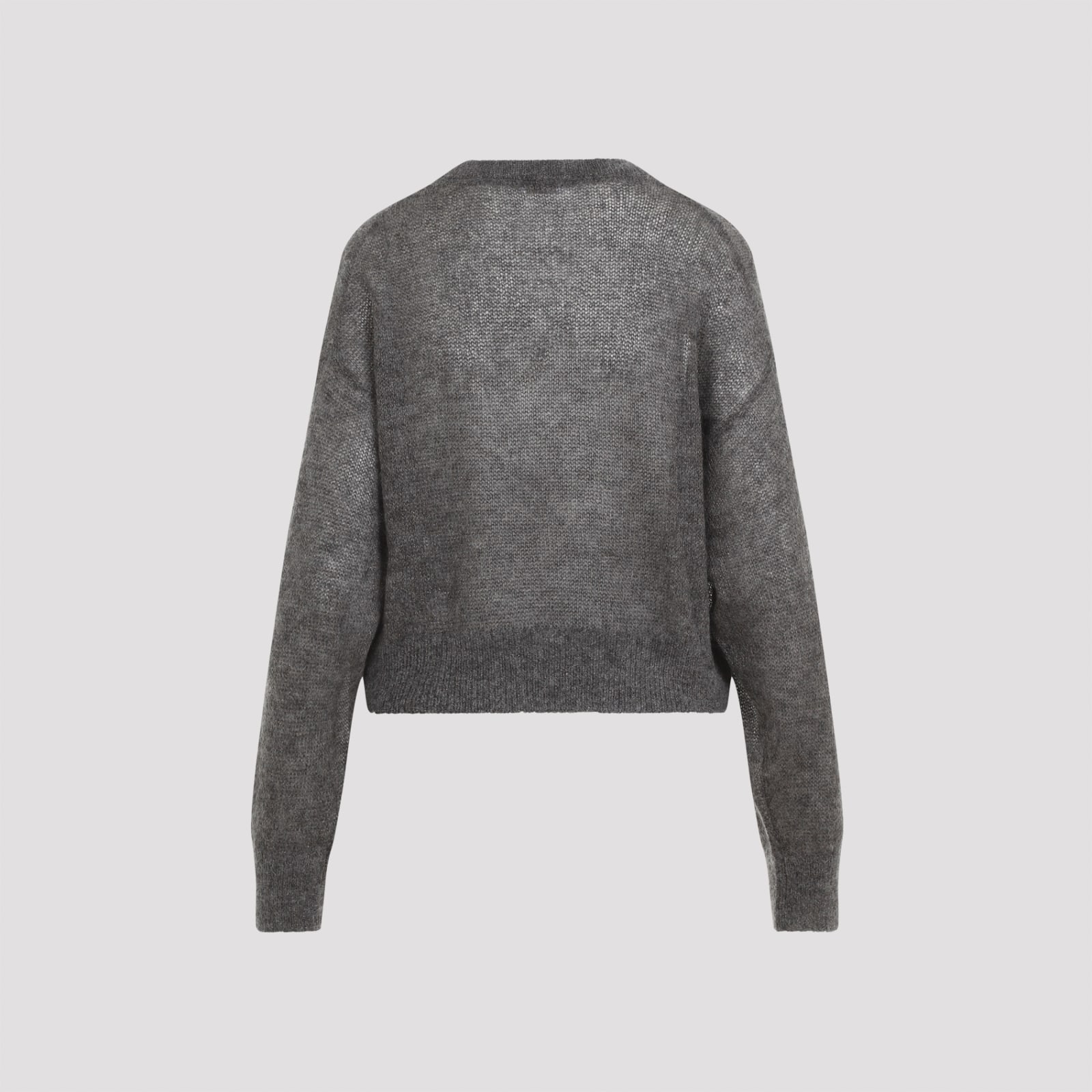 Shop Brunello Cucinelli Mohair Lame Sweater In Antracite