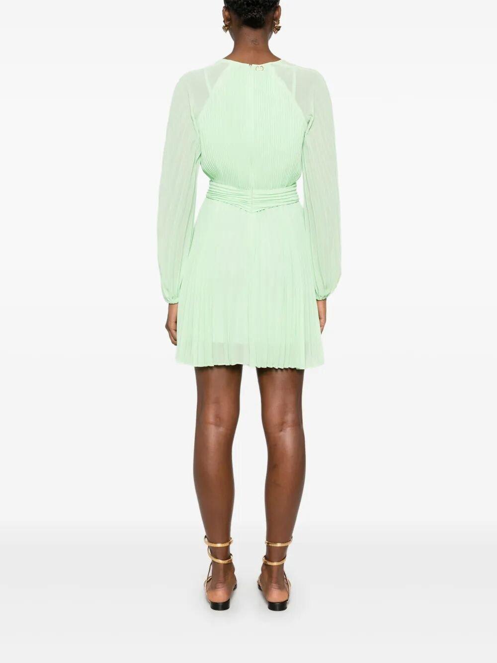 Shop Twinset Pleated Wrap Dress