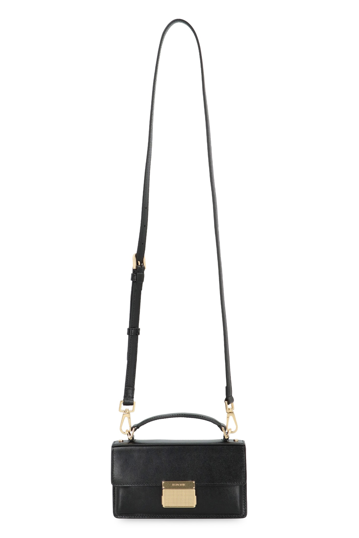 Shop Golden Goose Venezia Leather Mini Crossbody Bag In Black