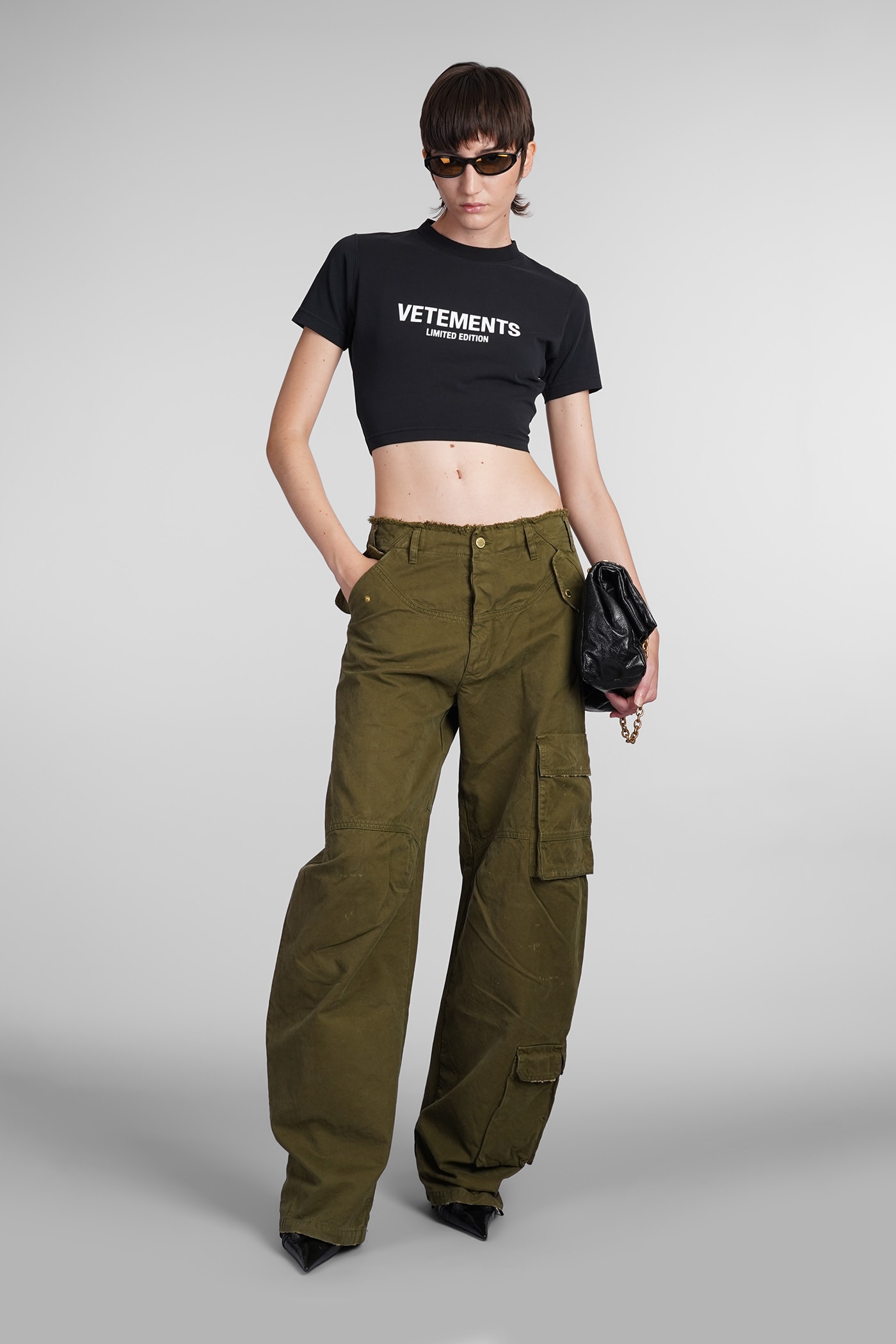 Shop Vetements T-shirt In Black Cotton