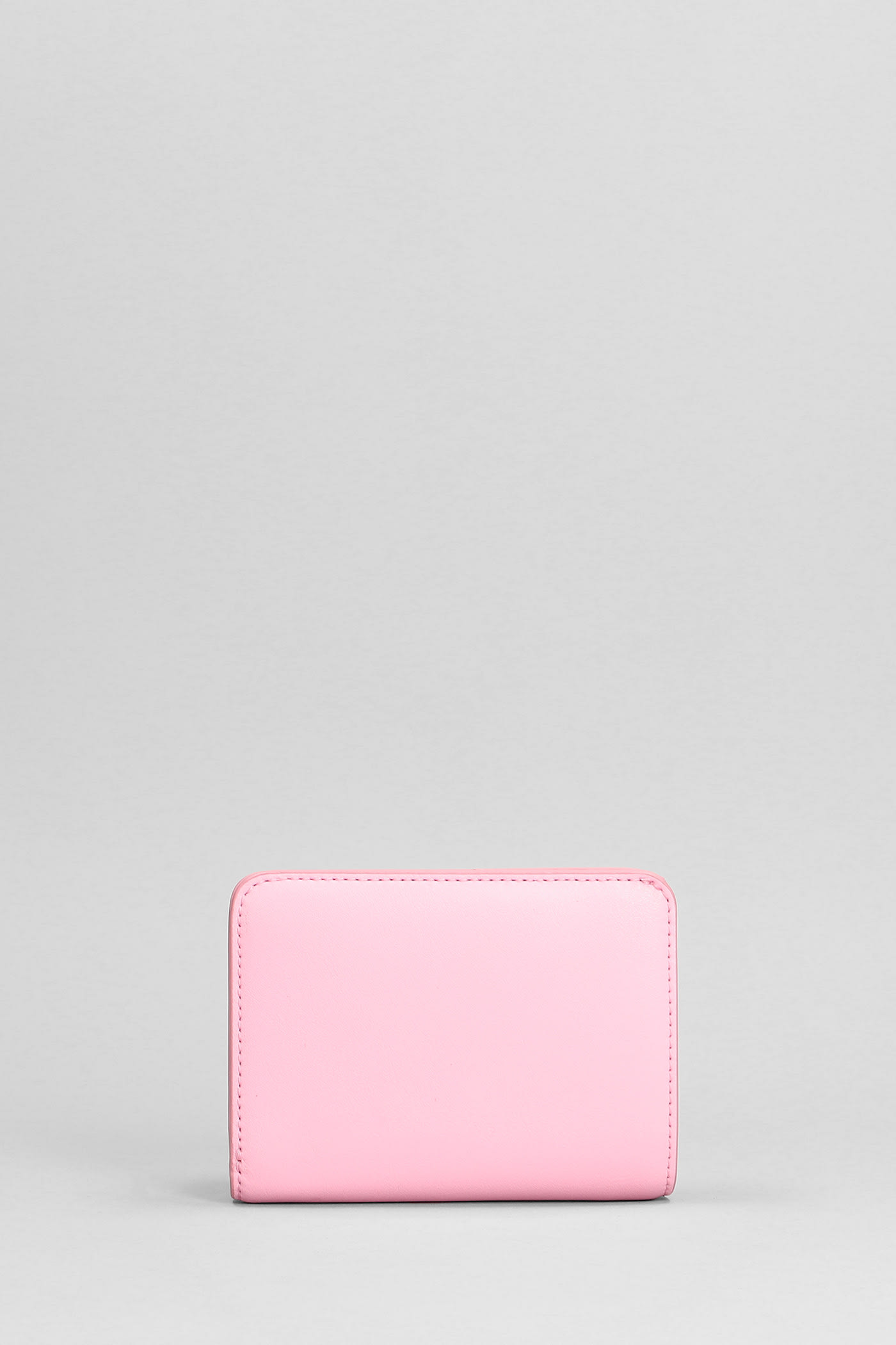 Shop Marc Jacobs The Mini Compact Wallet In Rose-pink Leather