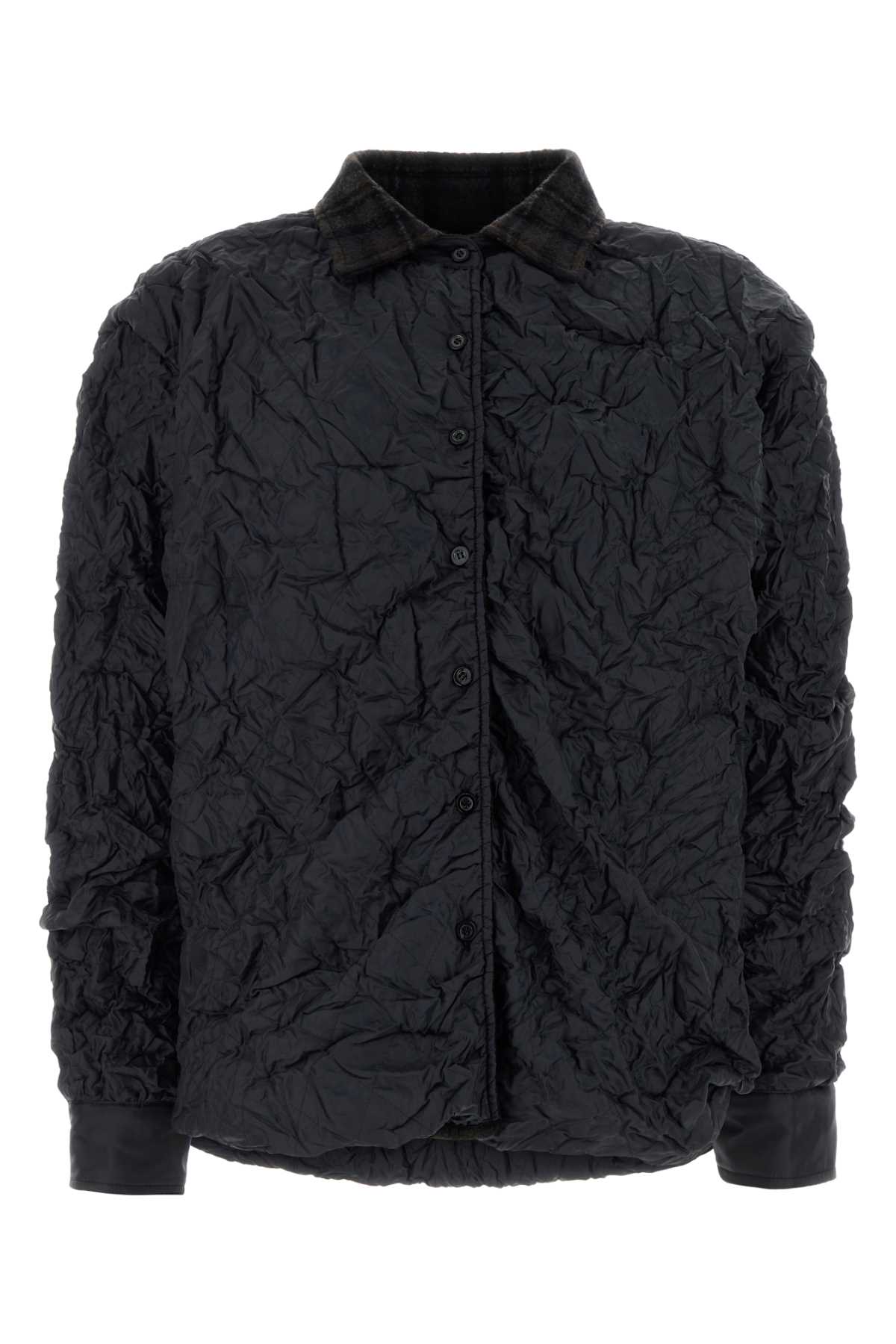 Maison Margiela Midnight Blue Polyester Reversibile Jacket In Blue