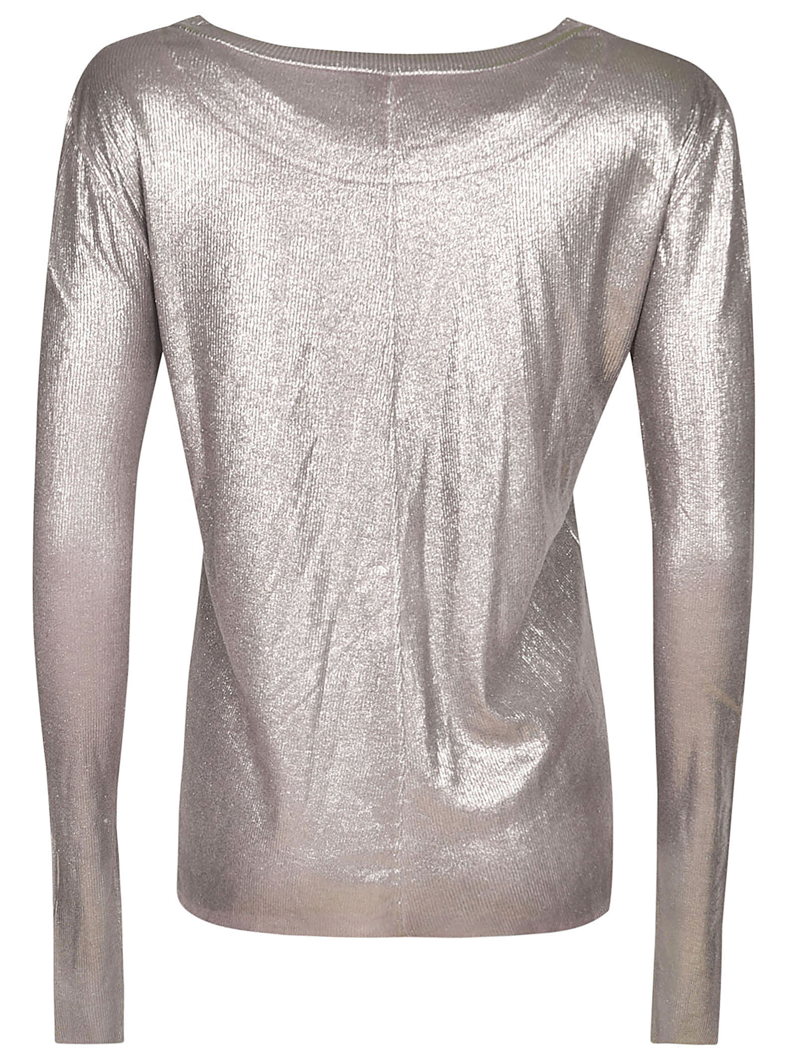 Shop Avant Toi All-over Glitter Embellished Sweater In Purple