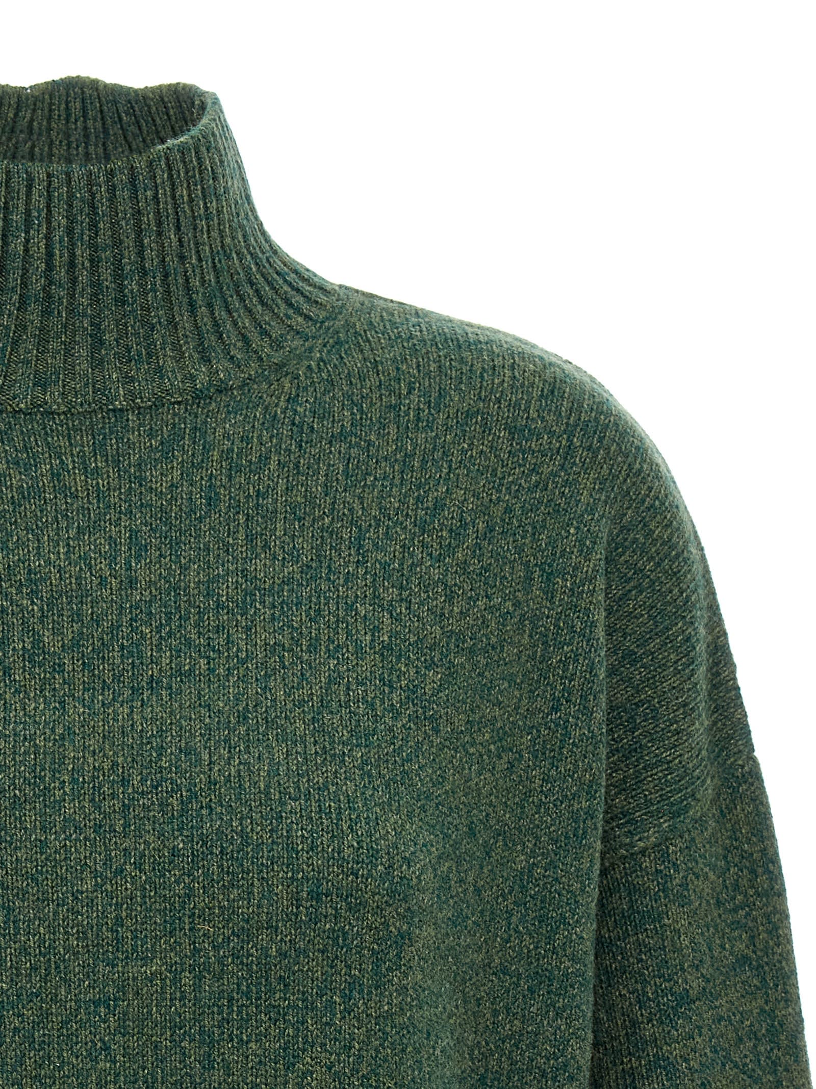 Shop Victoria Beckham Convertible Sweater In Green