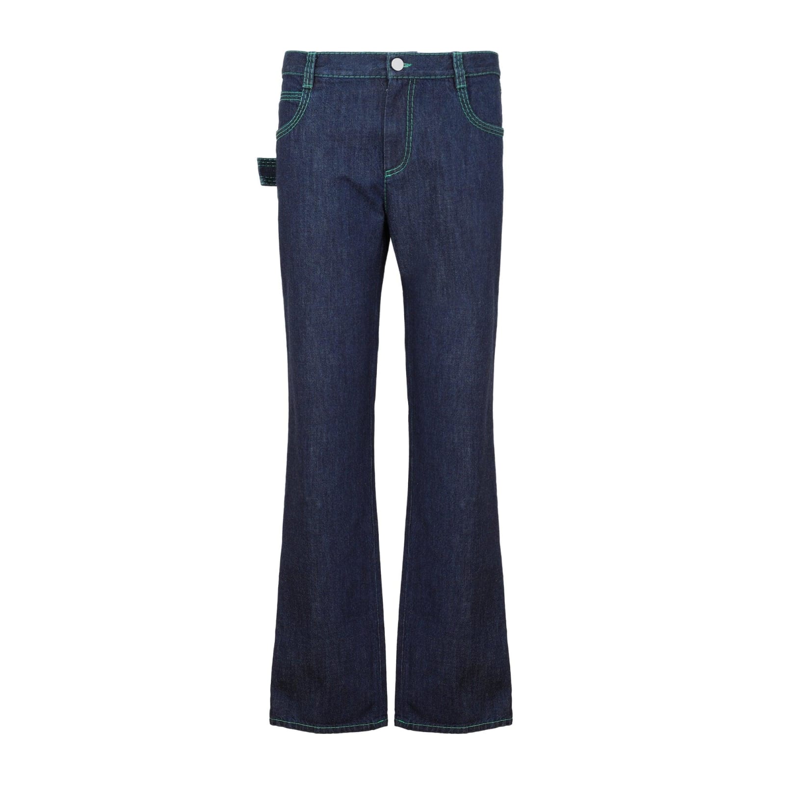 Bottega Veneta Strap Detailed Flared Jeans