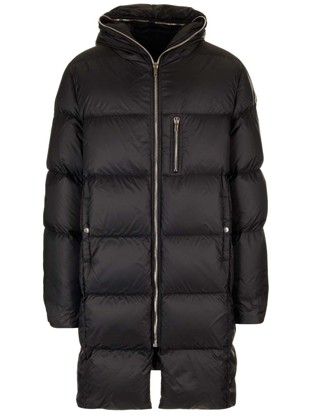 Moncler Genius Gimp Long Down Jacket In Black