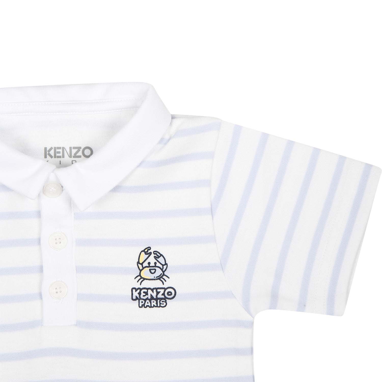 Shop Kenzo Multicolor Romper For Baby Boy