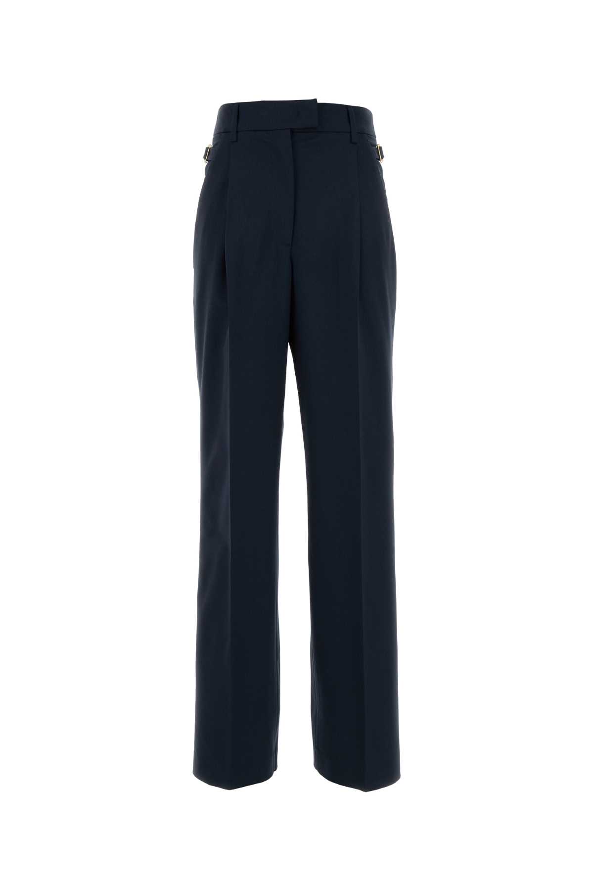 Dark Blue Stretch Wool Isabel Pant