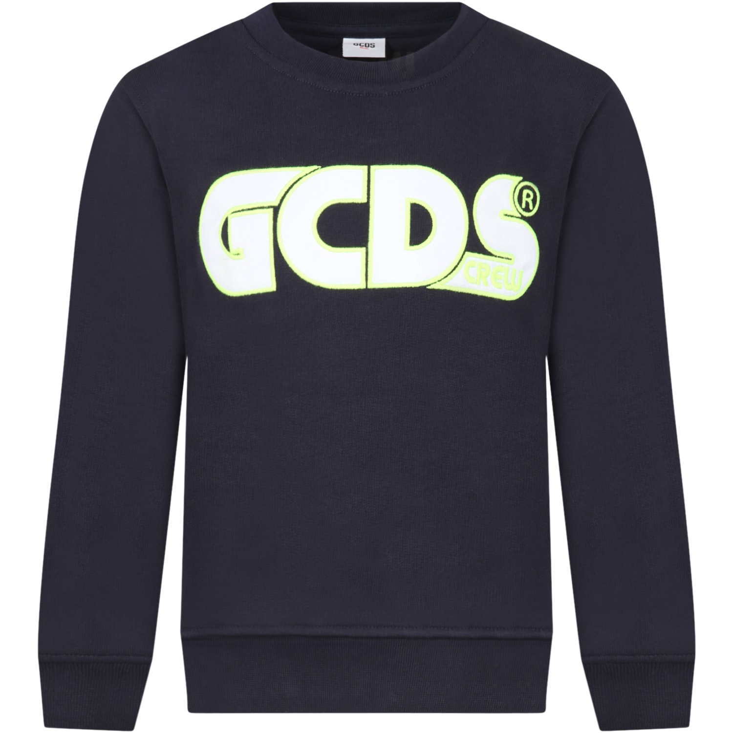 GCDS Mini Blue Sweatshirt For Kids With Logo