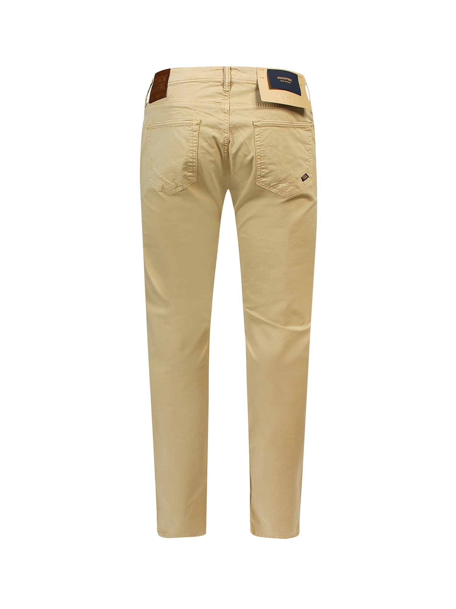 Shop Incotex Trouser In Beige