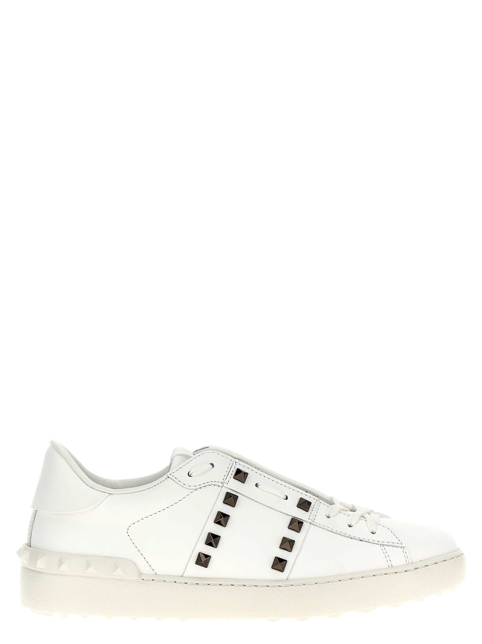 Shop Valentino Garavani Rockstud Untitled Sneakers In White