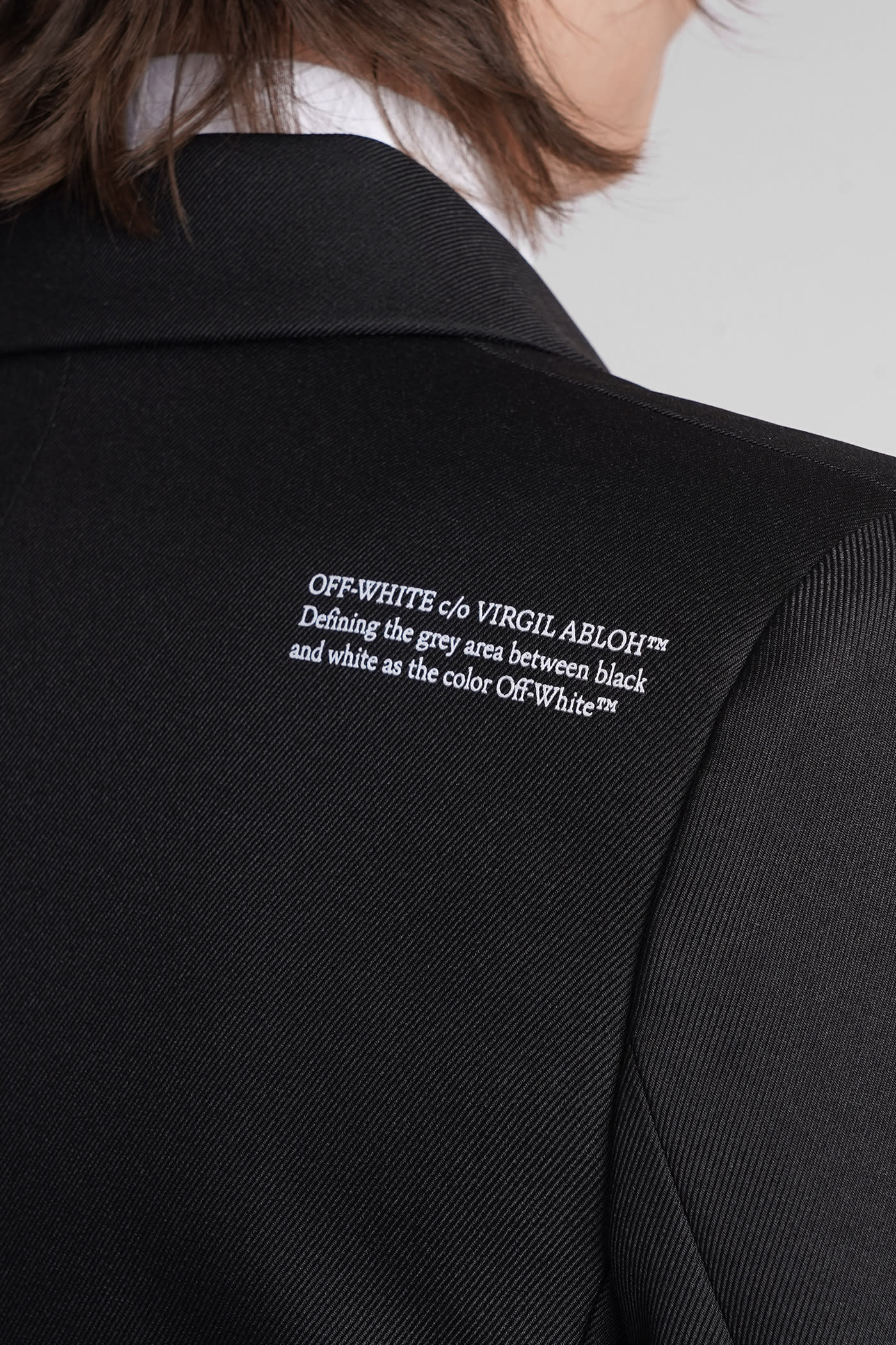 Shop Off-white Blazer In Black Polyester