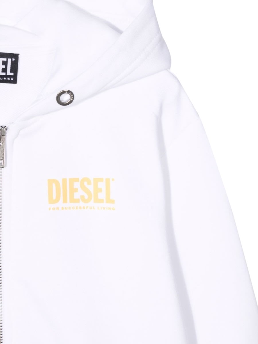 Shop Diesel Sweatshirt In White