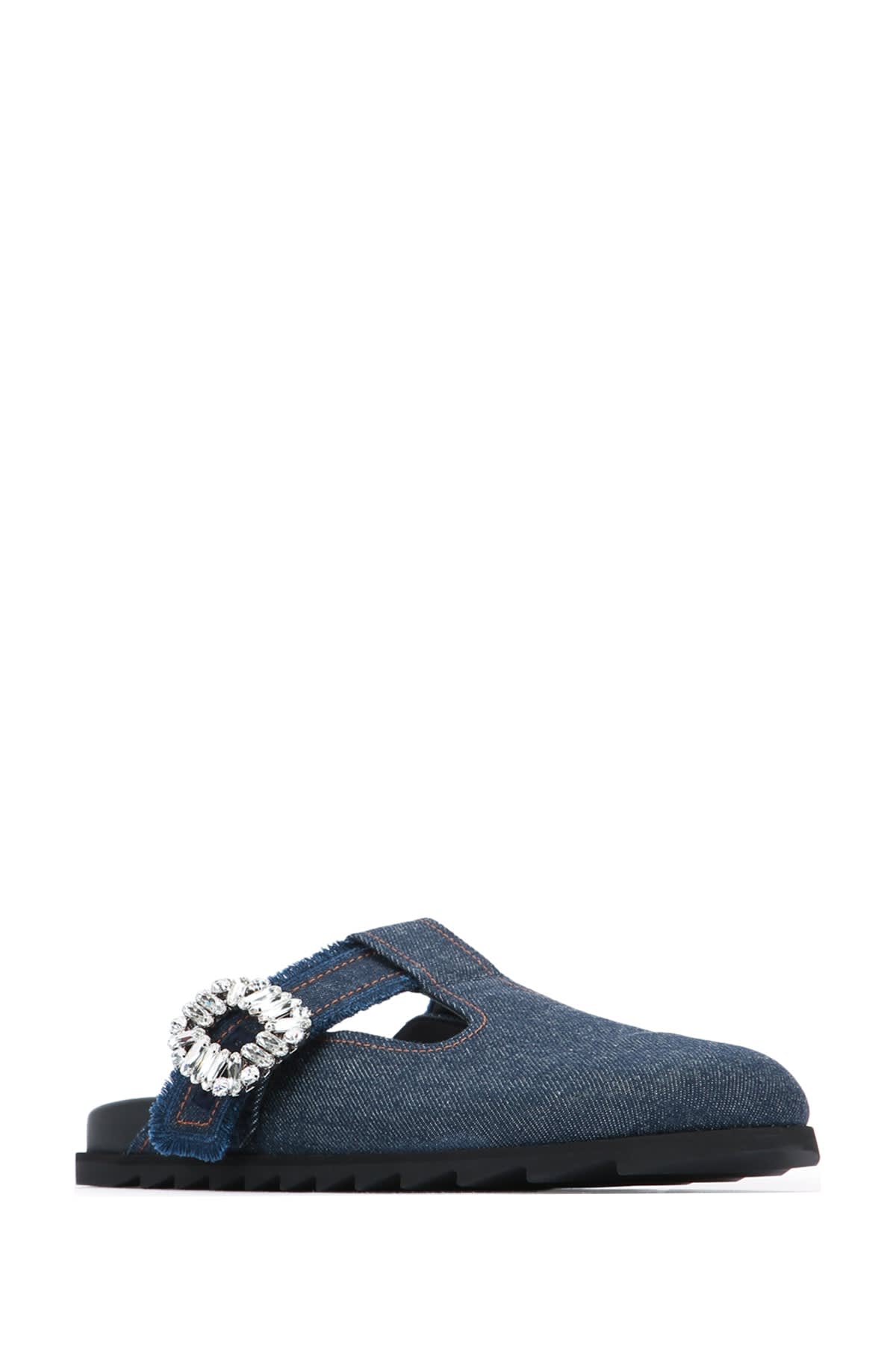 Roger Vivier Slidy Viv Closed T-strap Fri Mule