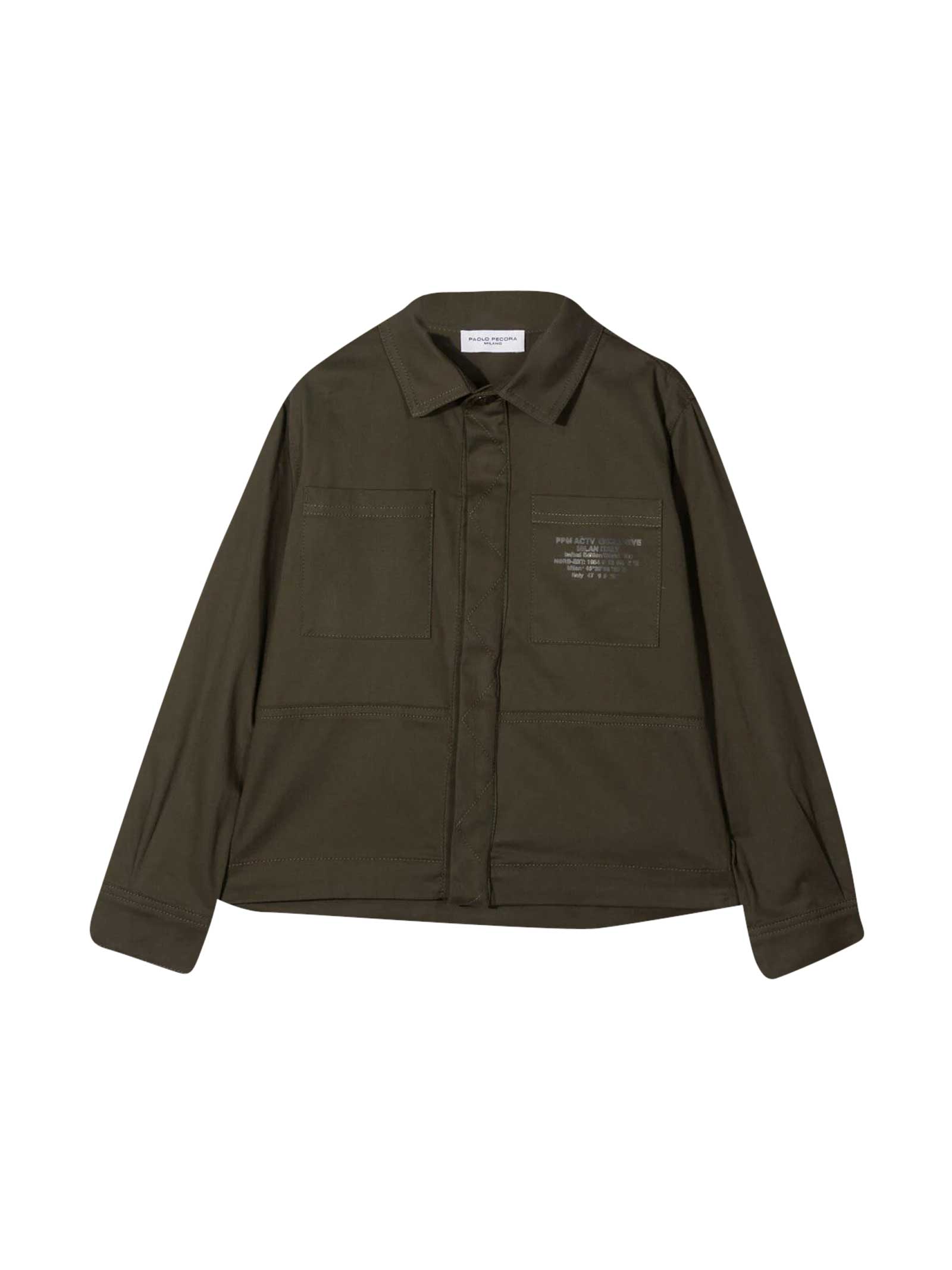 Paolo Pecora Teen Jacket-shirt With Application