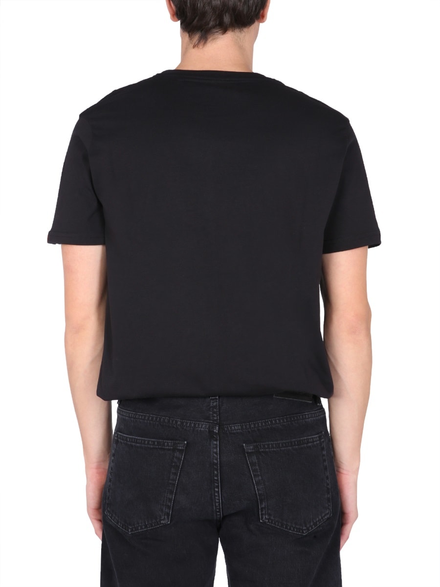 Shop Alpha Industries T-shirt With Embroidered Logo In Black