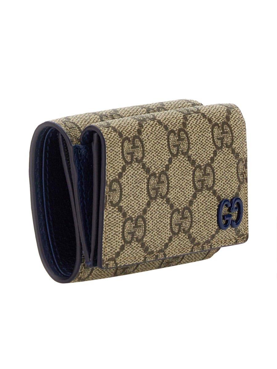 Shop Gucci Gg Detailed Mini Wallet In Royale