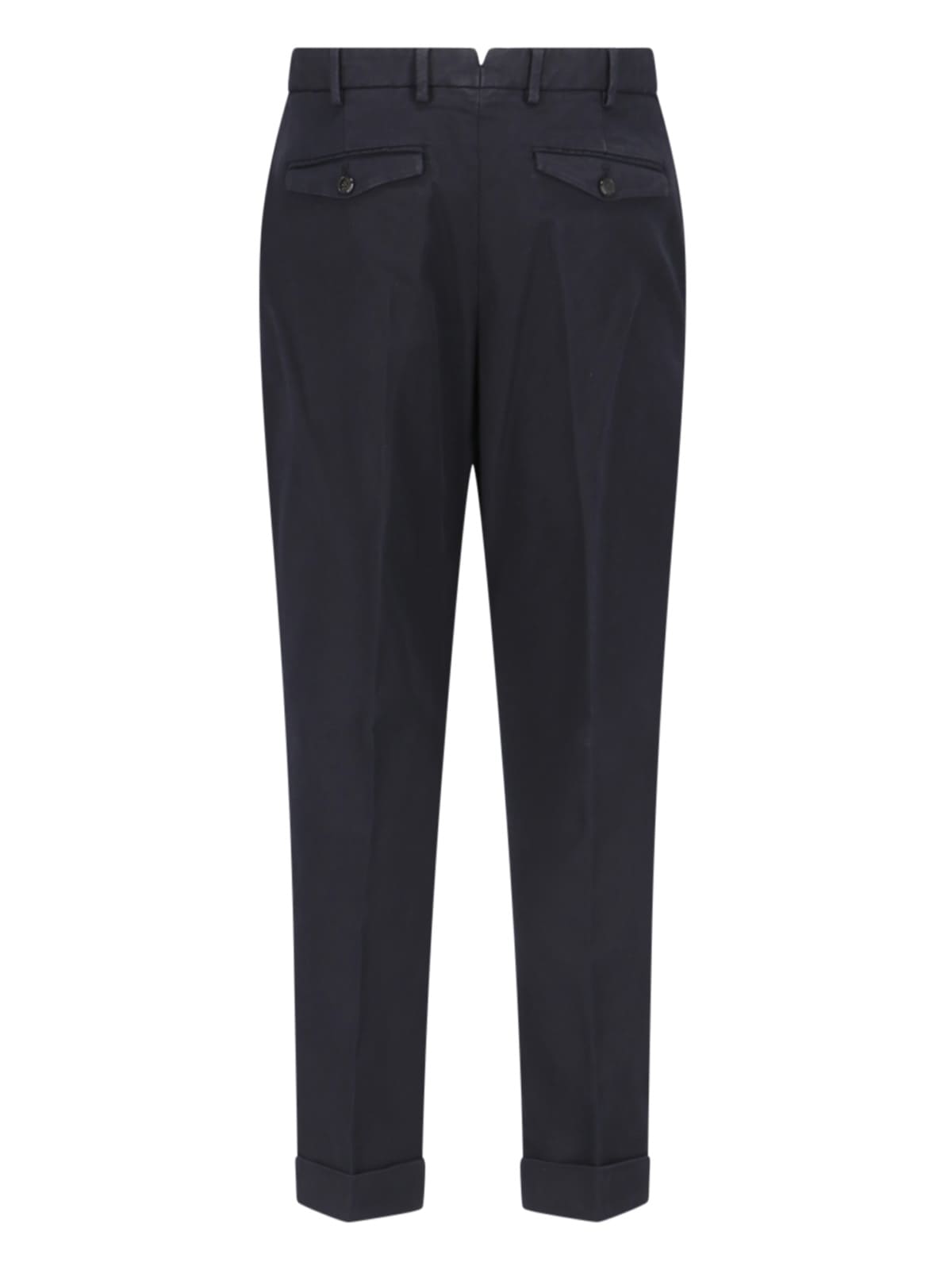 Shop Pt Torino Tailored Trousers In Blue