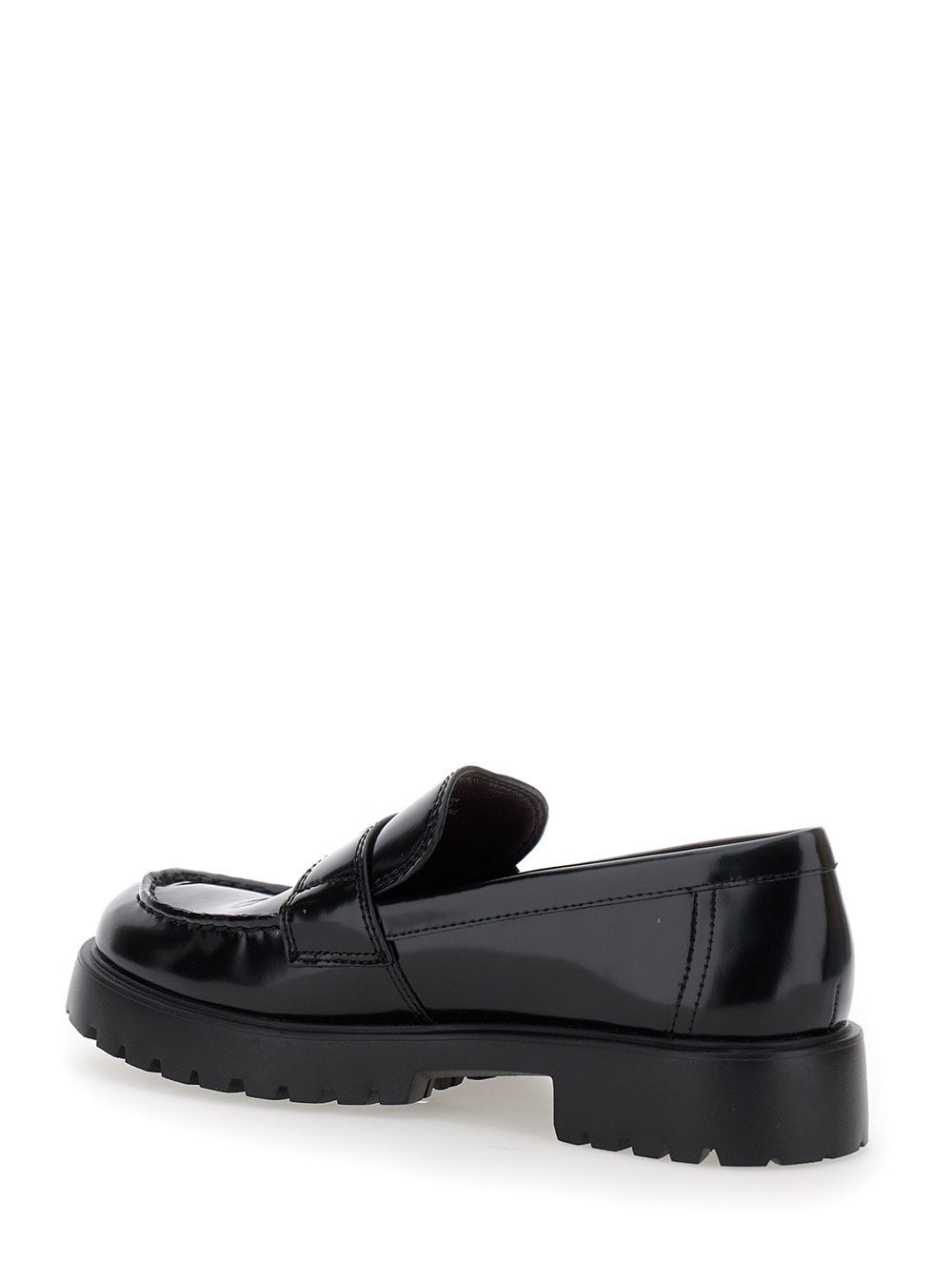 Shop Tory Burch Lug Sole Mocassin In Black