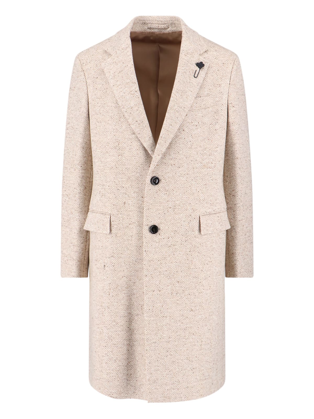 Single-breasted Virgin Wool Coat