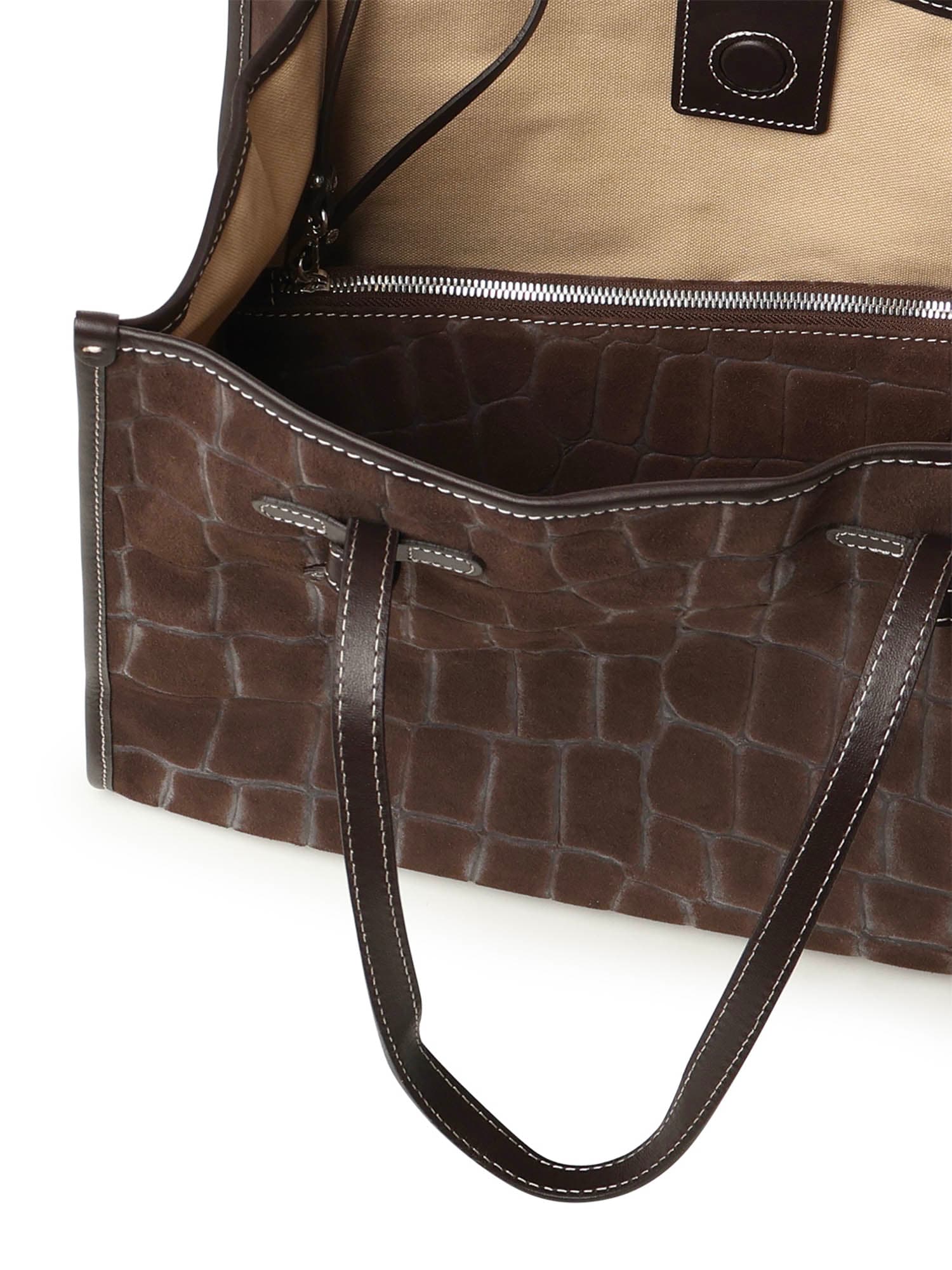 Gianni Chiarini Marcella Tote Bag In Brown