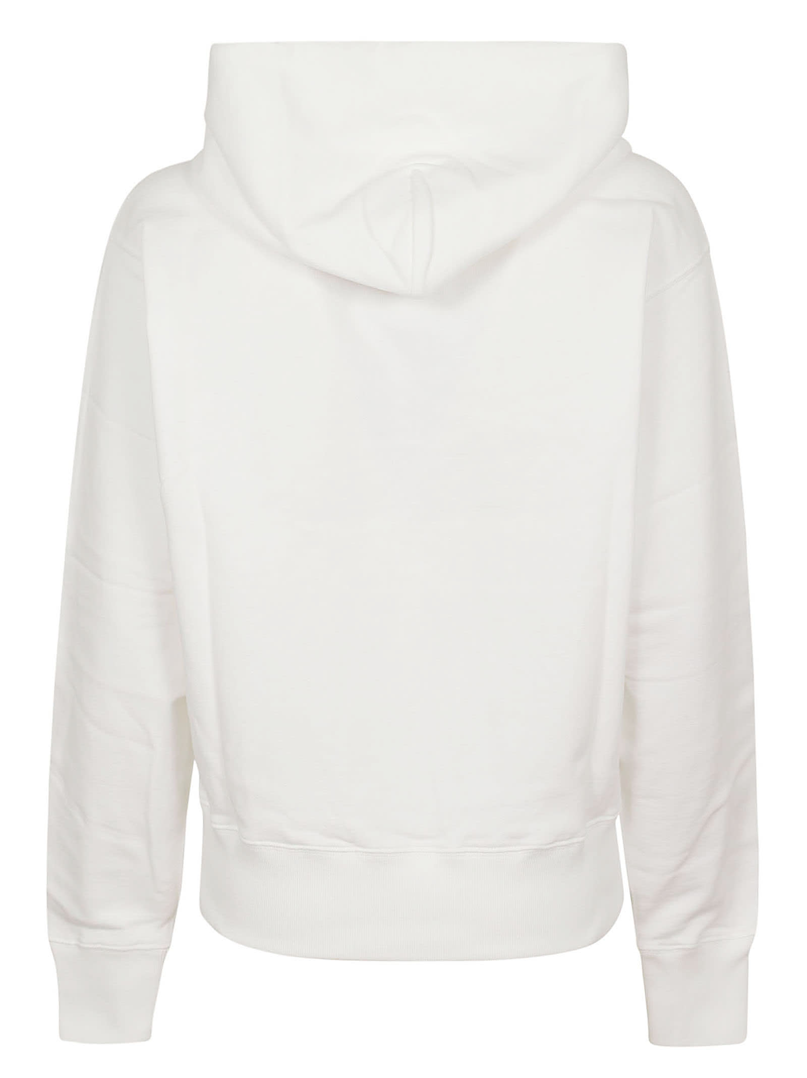 Shop Kenzo Elephant Classic Hoodie In Off White