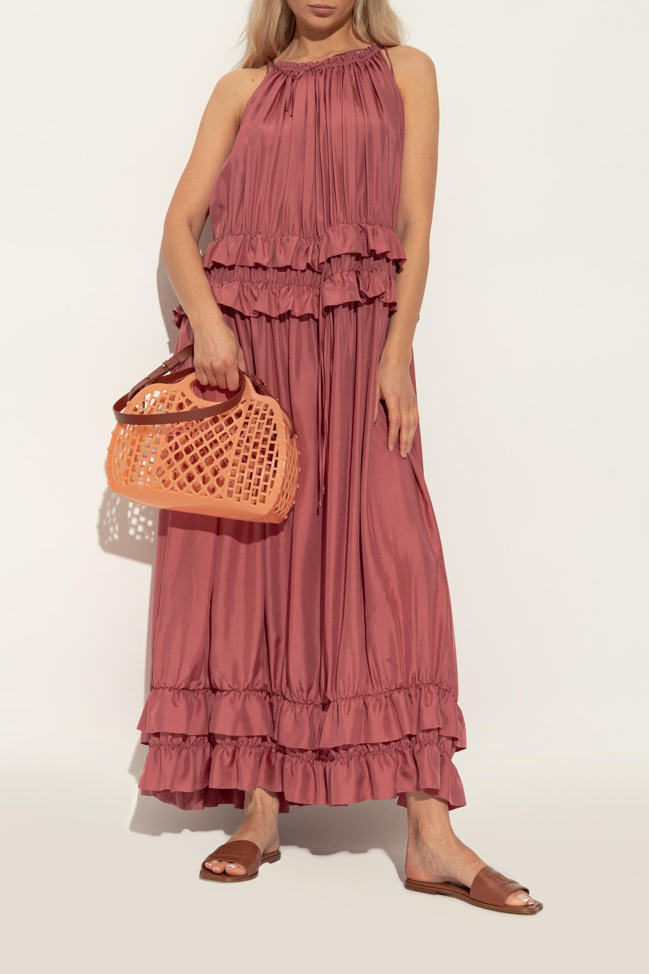 Chloé Flip-flops Flower In Brown