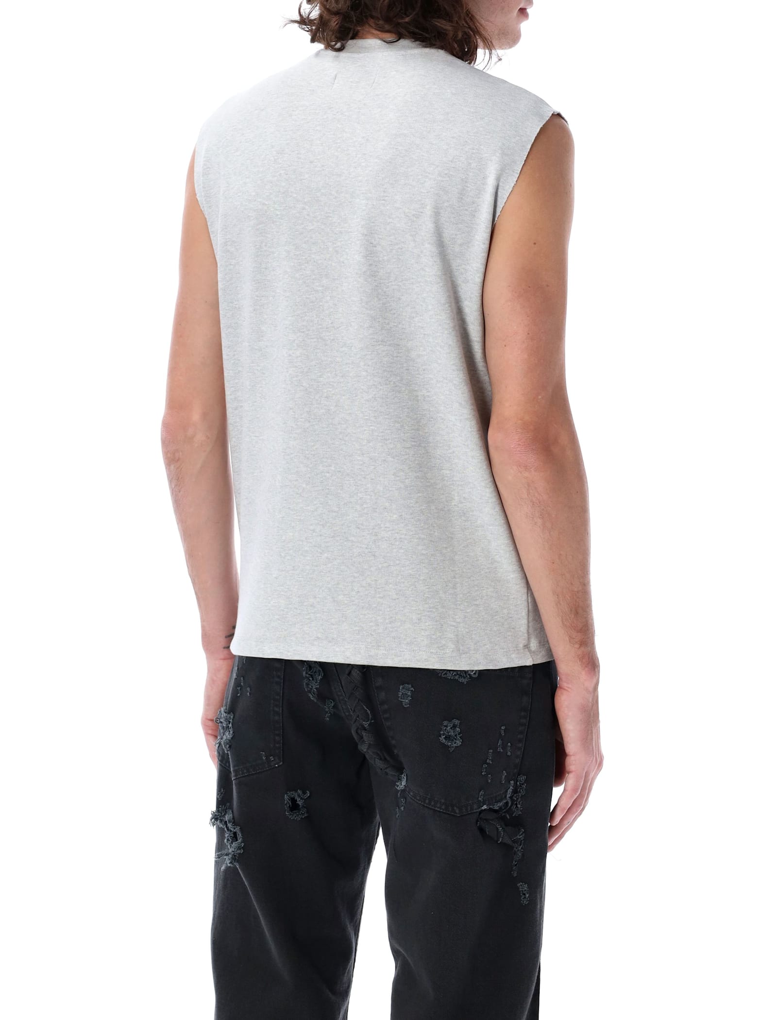 Magliano Beige Cotton Blend Mascotte Tank Top In Pearl