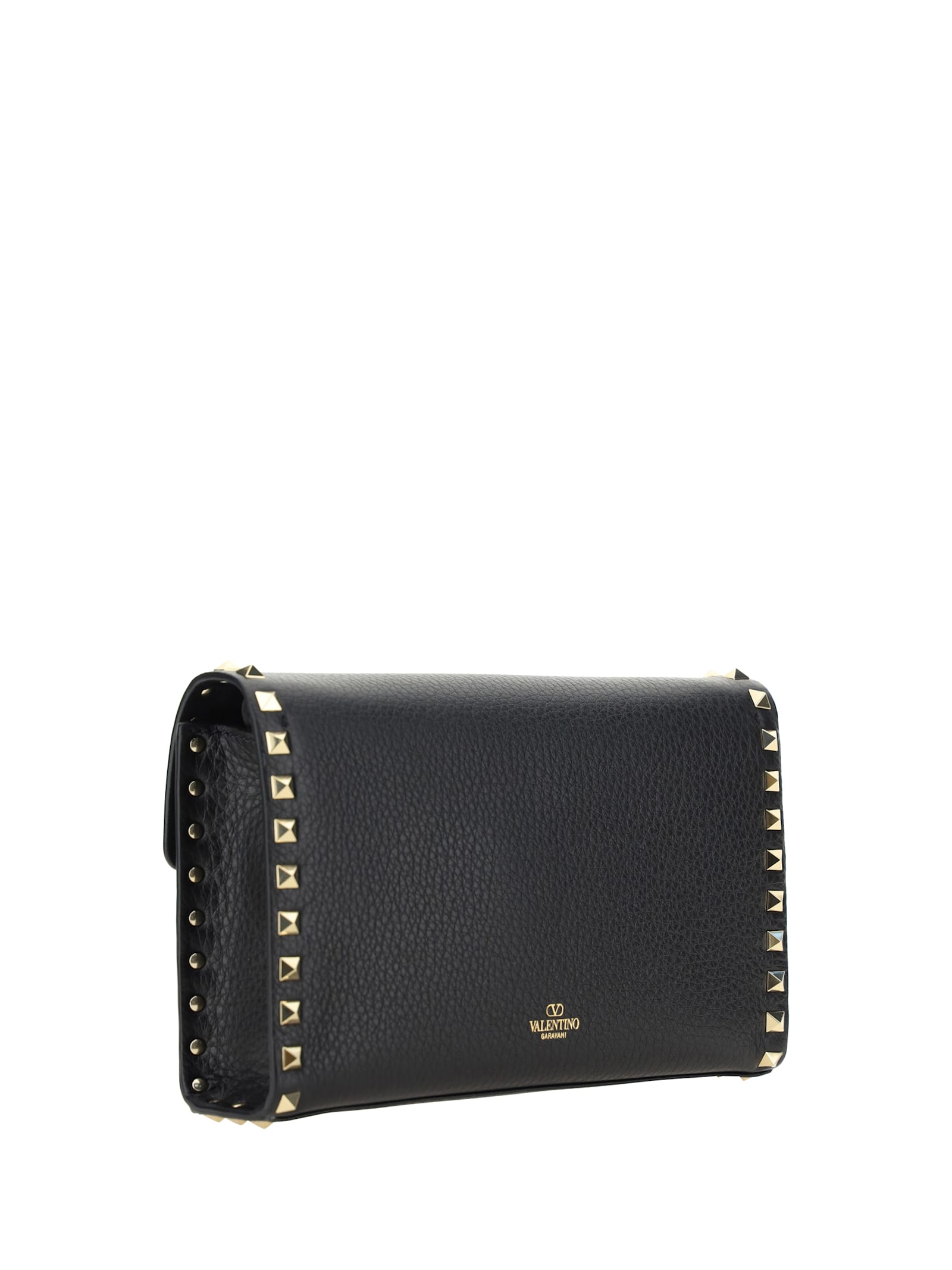 Valentino Rockstud Small Shoulder Bag In Nero