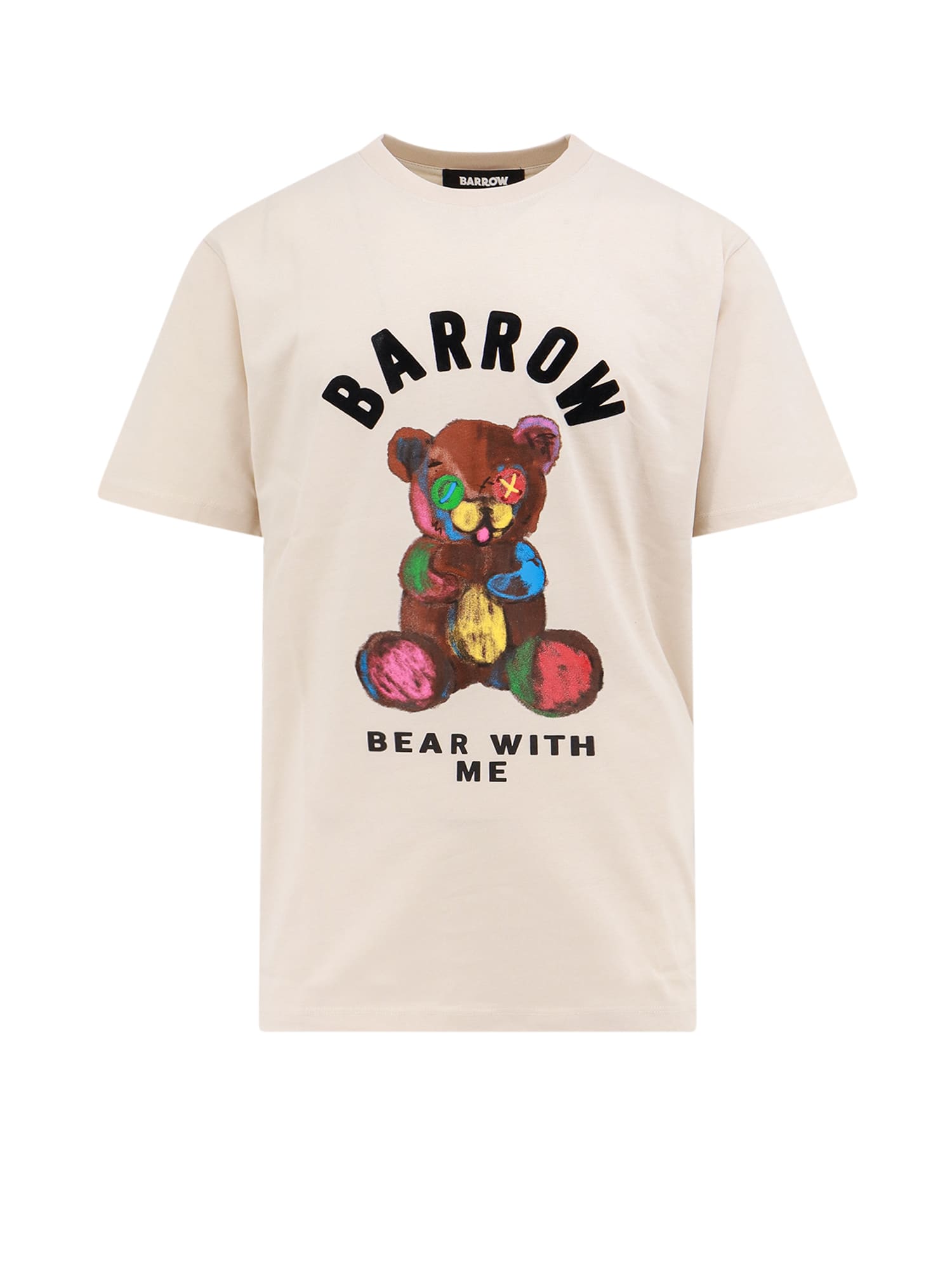 Shop Barrow T-shirt In Bianco Sporco