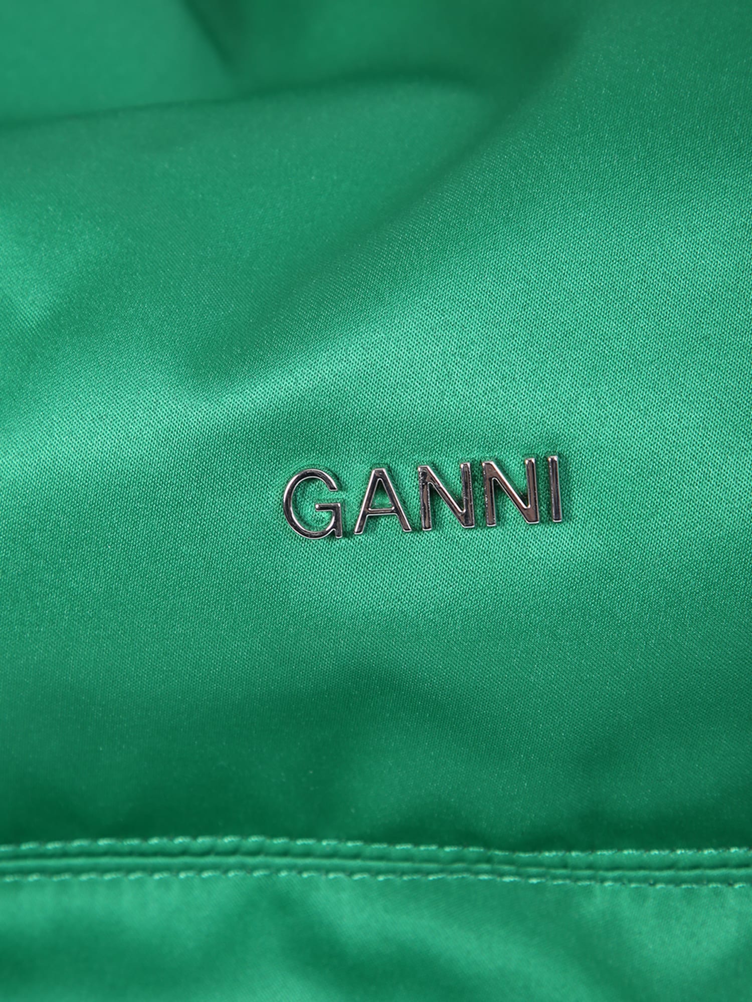 Shop Ganni Occasion Shoulder Bag In Green