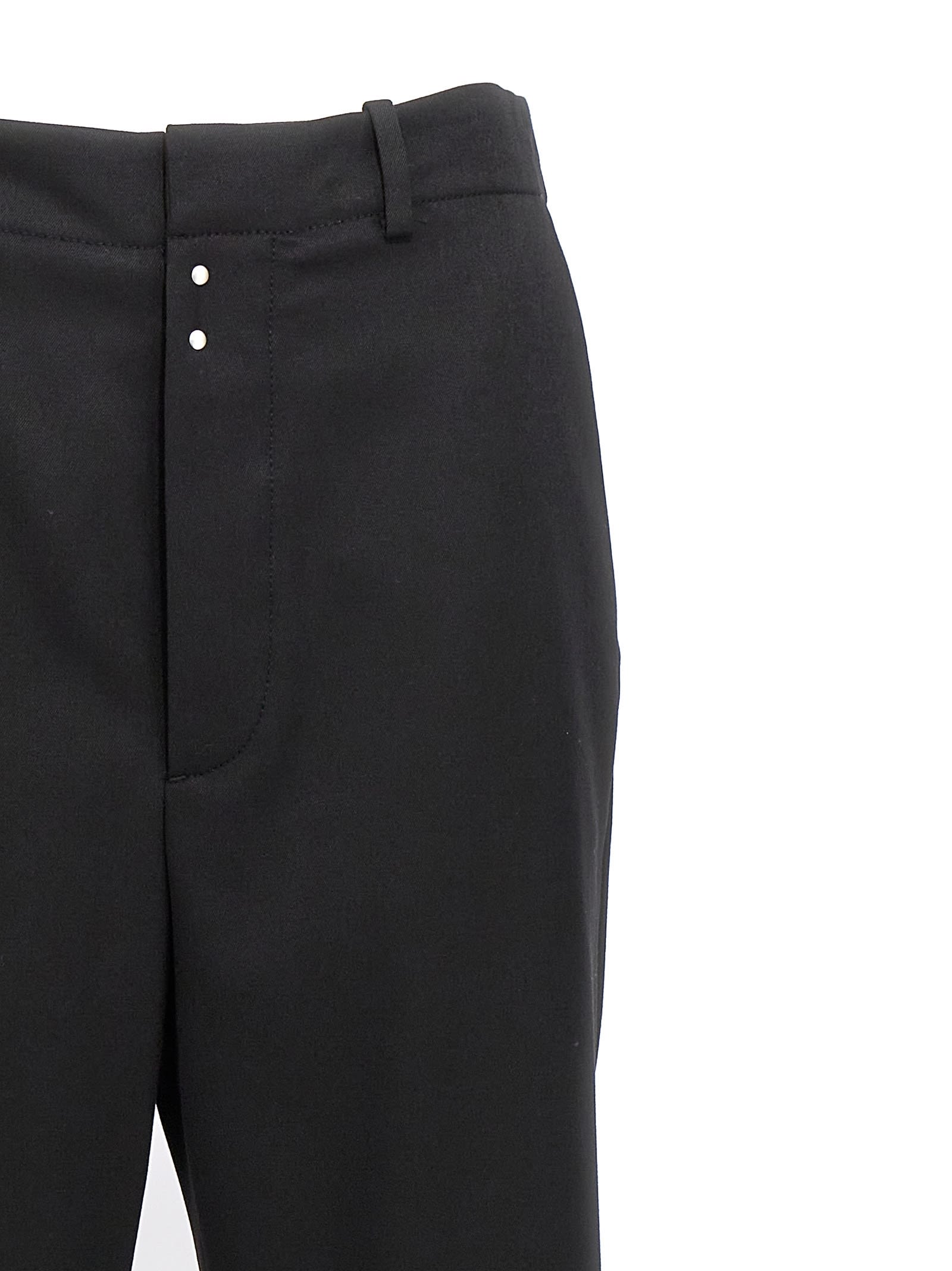 Shop Mm6 Maison Margiela Stitching Flared Pants In Black