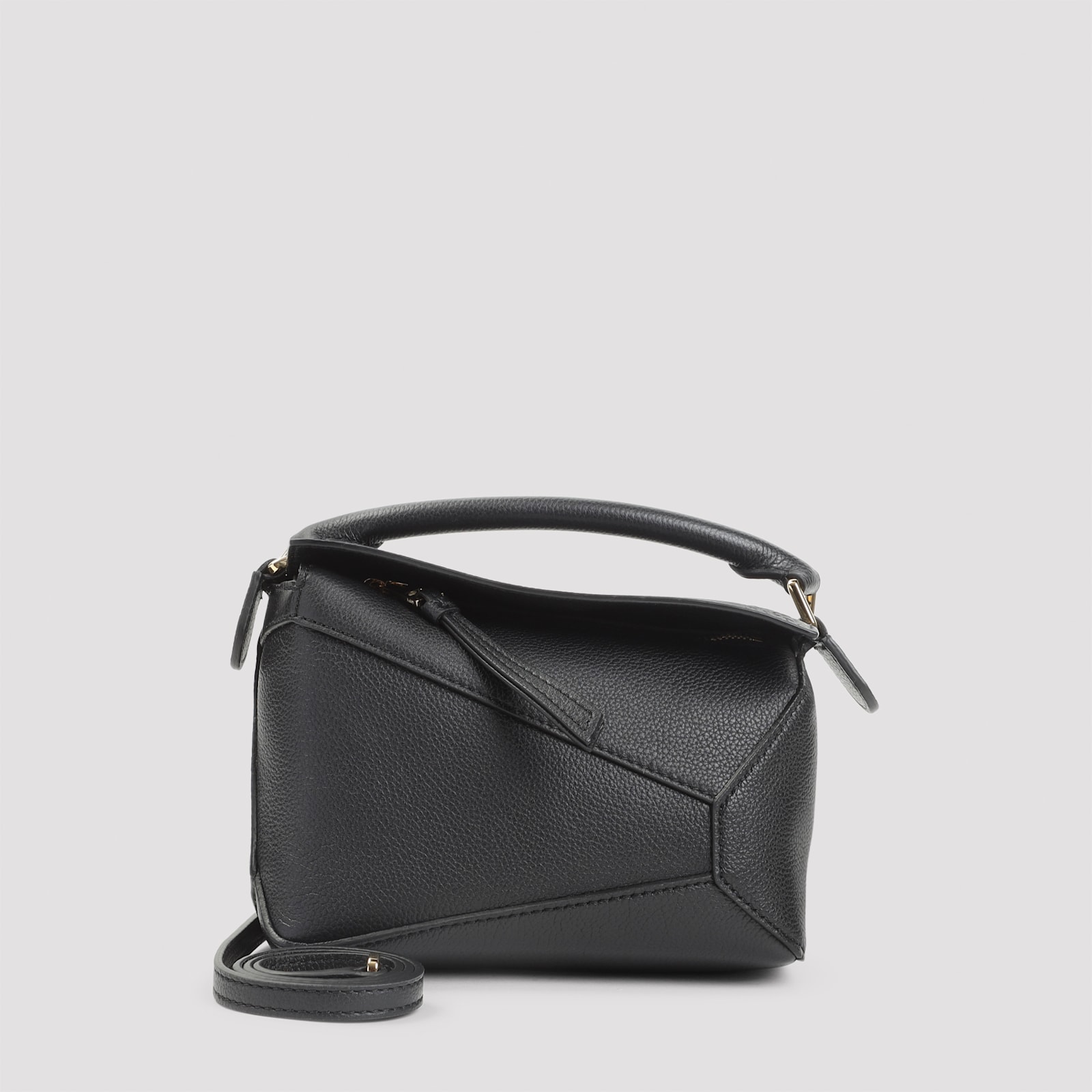 Loewe Puzzle Edge Mini Bag In Black