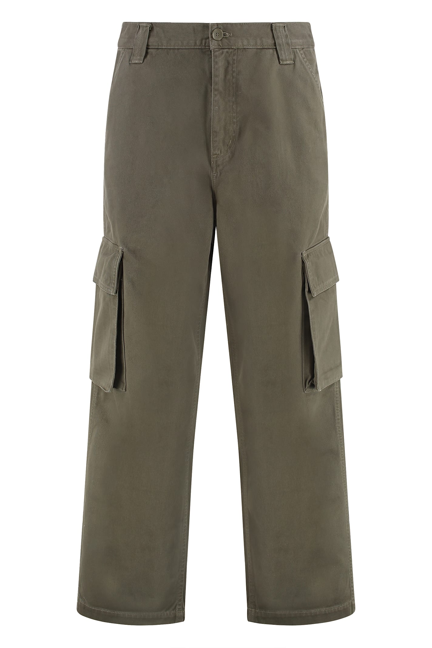 Agolde X Rsvp Gallery Cotton Cargo Trousers In Green