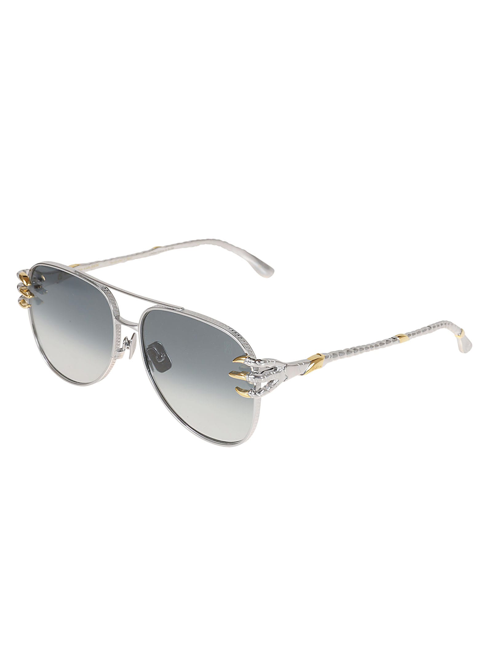 Shop Anna-karin Karlsson Claw Voyage Sunglasses In Black/silver