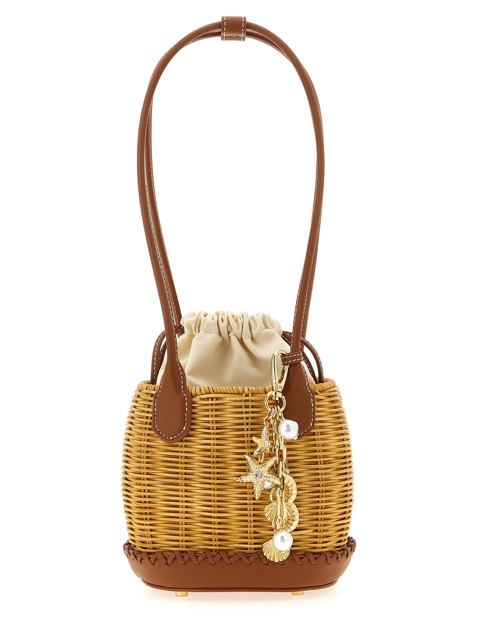 rattan Charm Shoulder Bag Shoulder Bag
