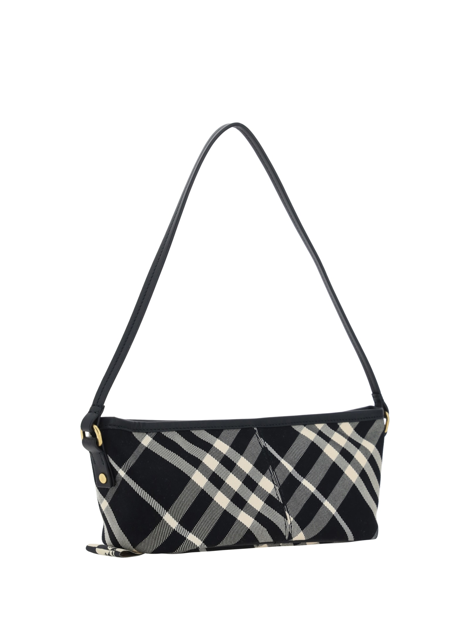 Shop Burberry Shoulder Bag In Black/calico