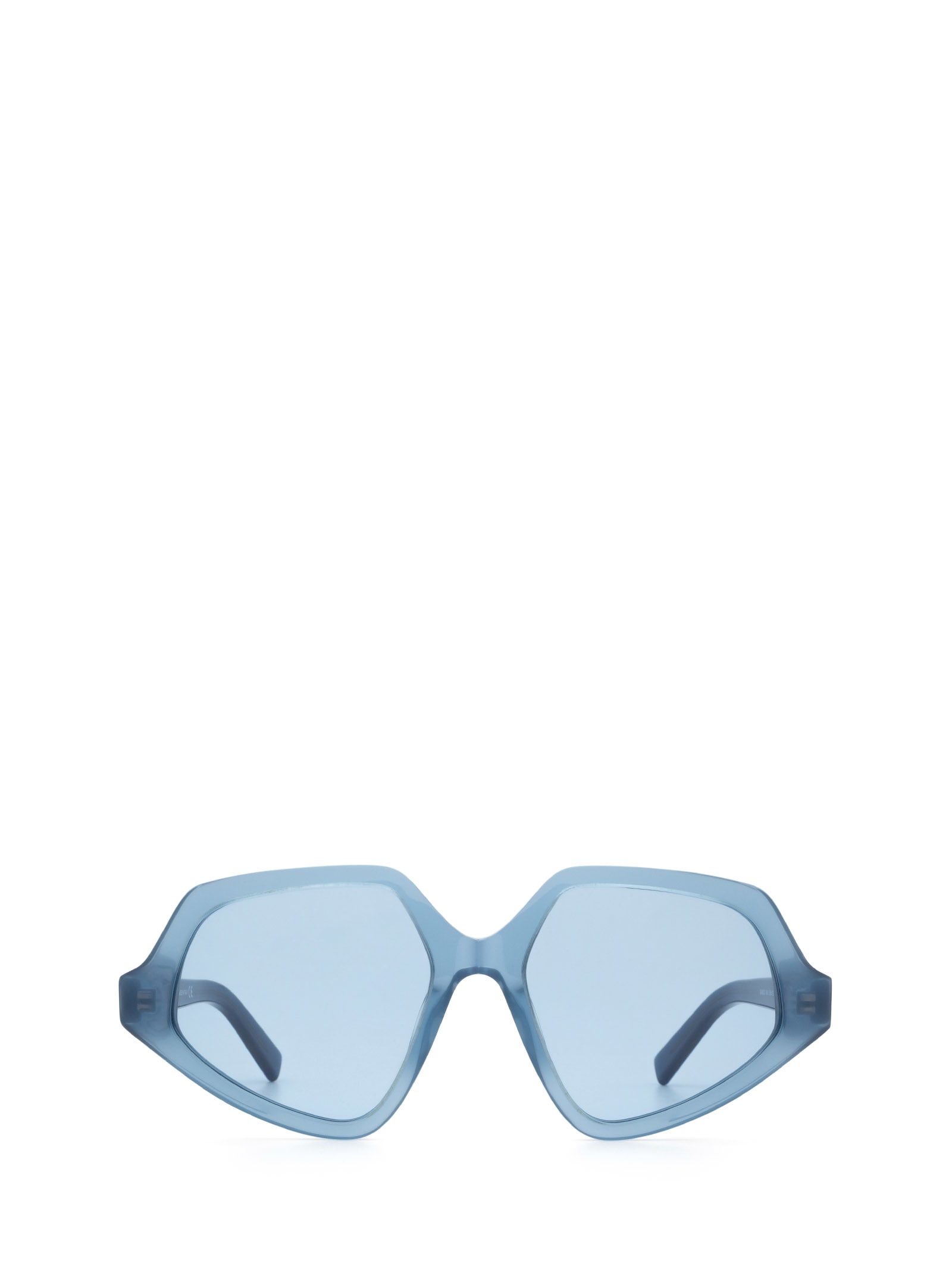 SportMax Sportmax Sm0021 Shiny Blue Sunglasses