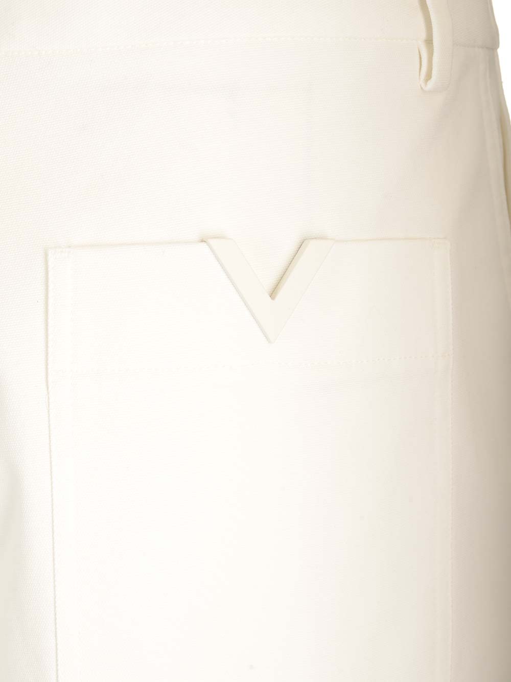 Shop Valentino Bermuda Shorts In White