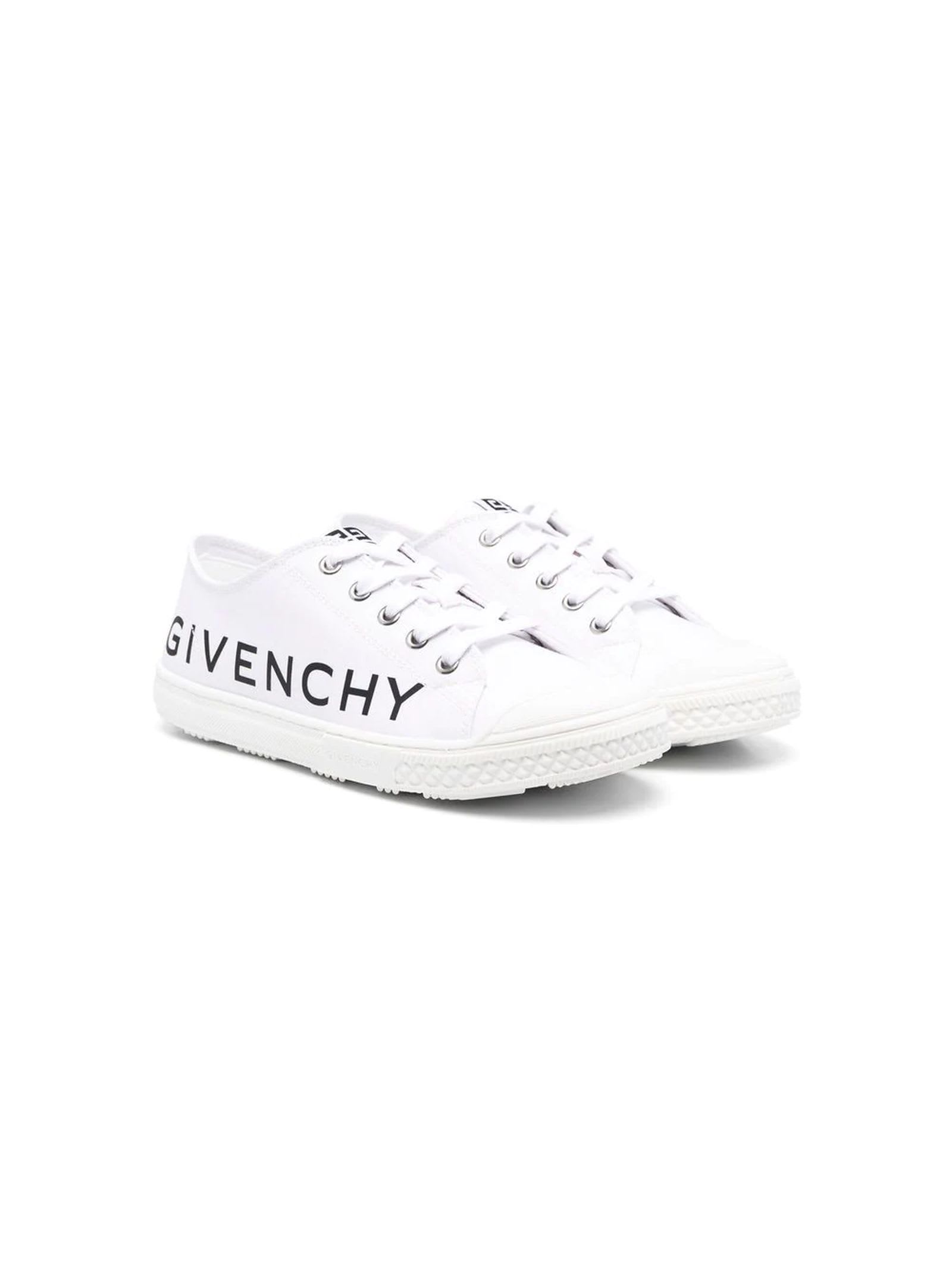 GIVENCHY WHITE LEATHER SNEAKERS