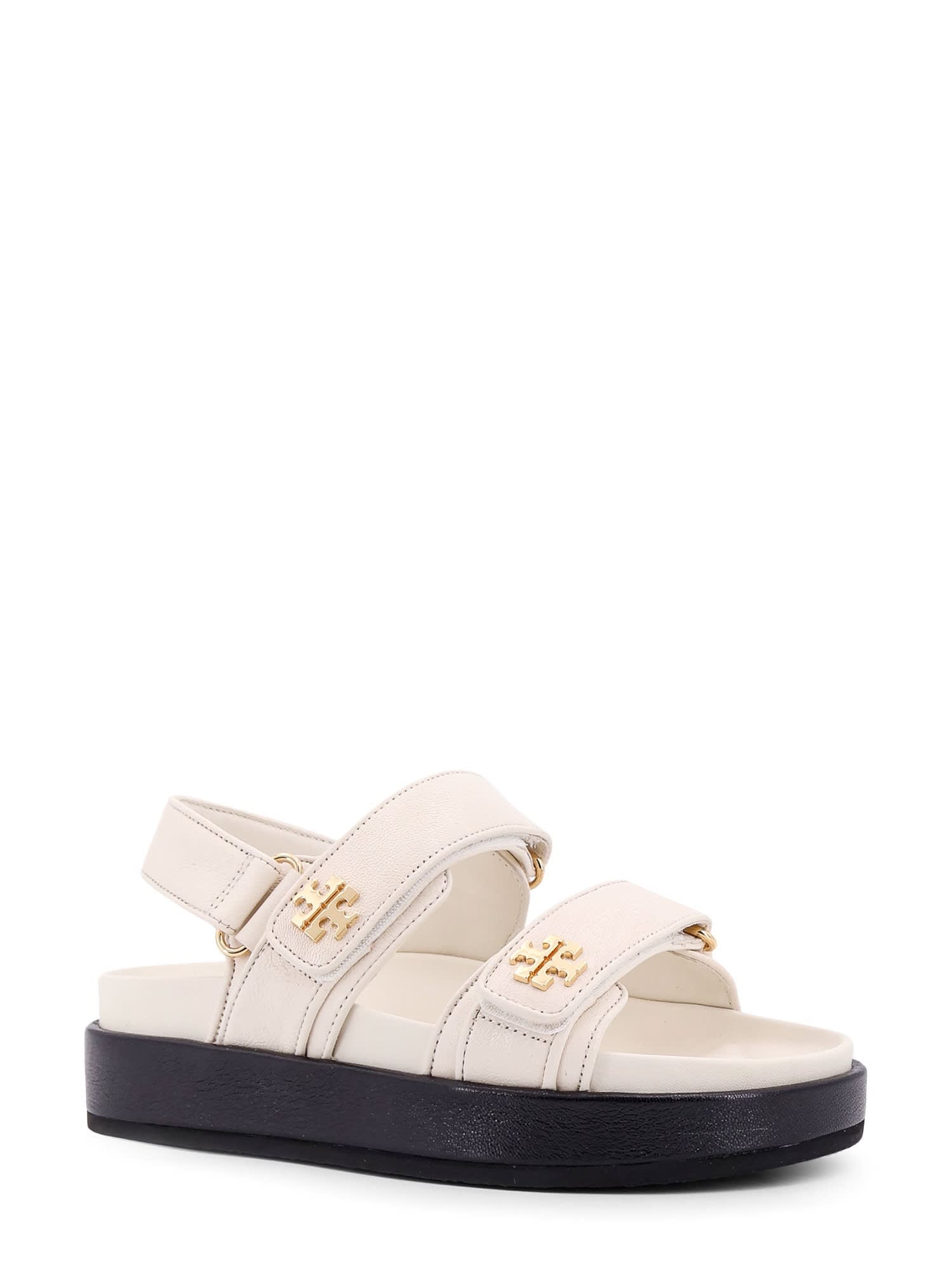 Tory Burch Kira Low Leather Sandals In Pink