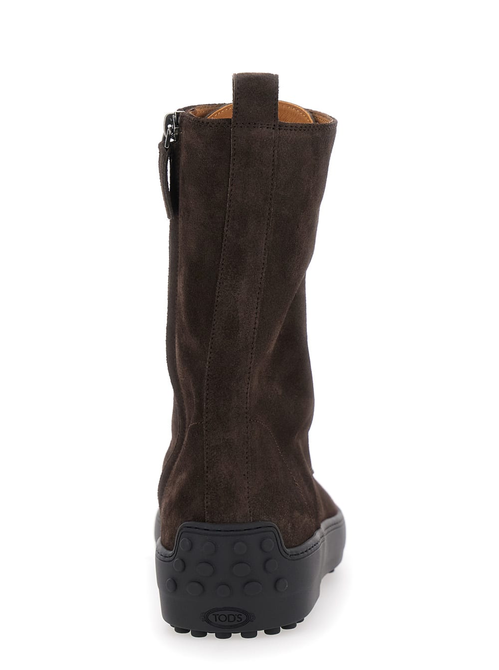 Tod's Brown Suede Winter Ankle Boots In Brown
