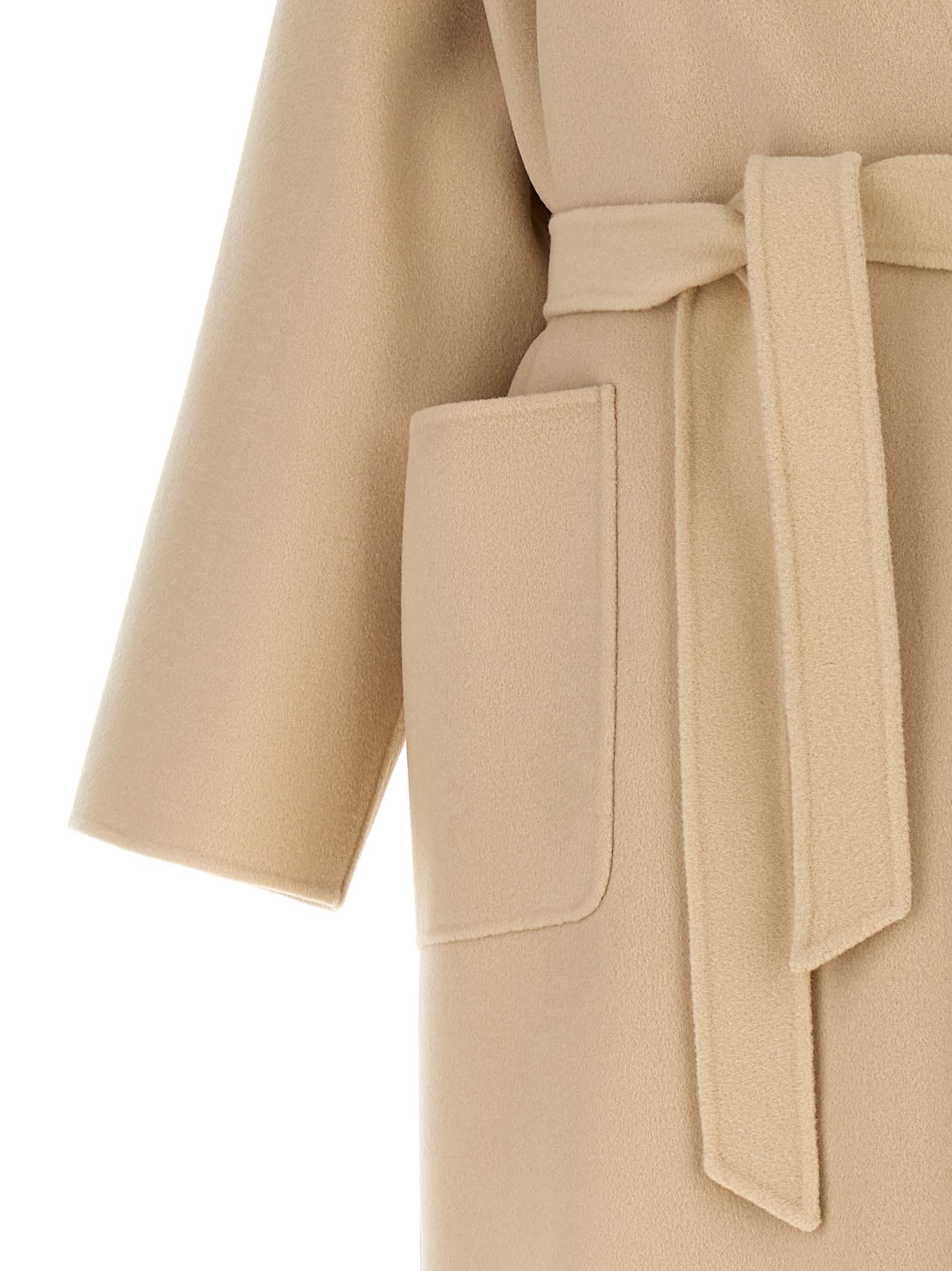 Shop Weekend Max Mara Eris Coat In Beige