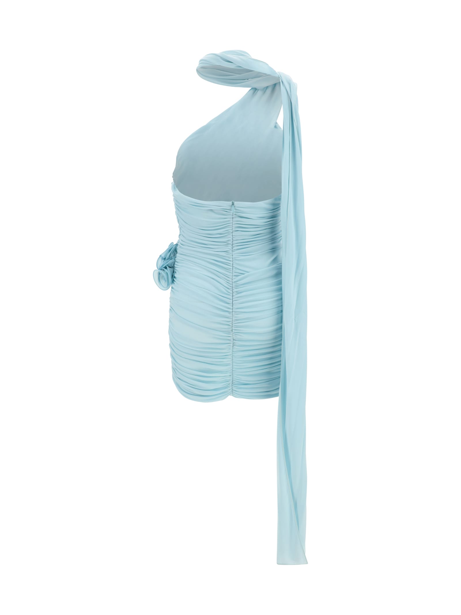 Shop Magda Butrym Mini Dress In Blue