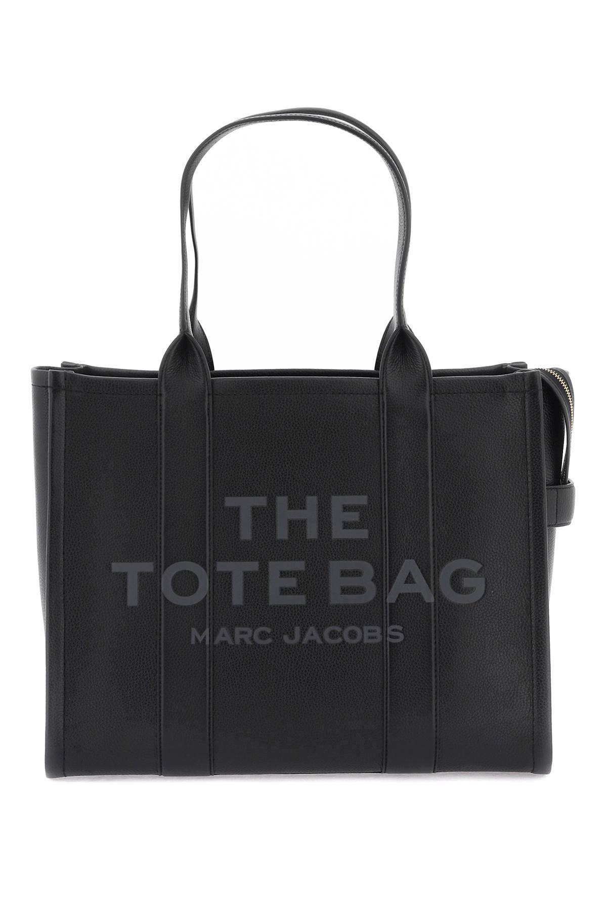 Marc Jacobs The Leather Large Tote Bag In Black (black)