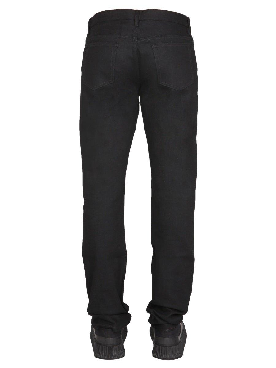 Shop Apc Slim Fit Straight-leg Jeans A.p.c. In Black