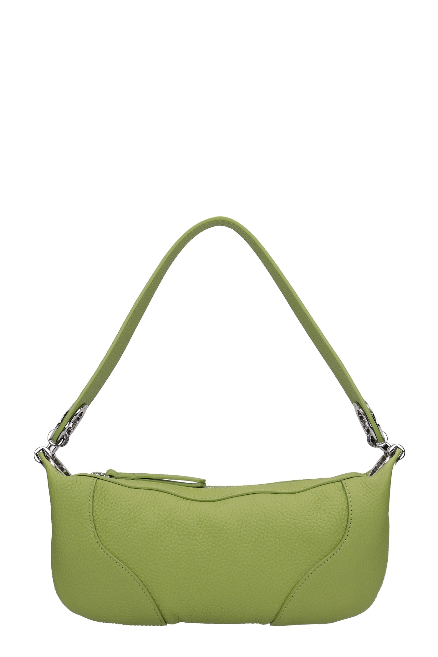 BY FAR Shoulder Bag In Green Leather