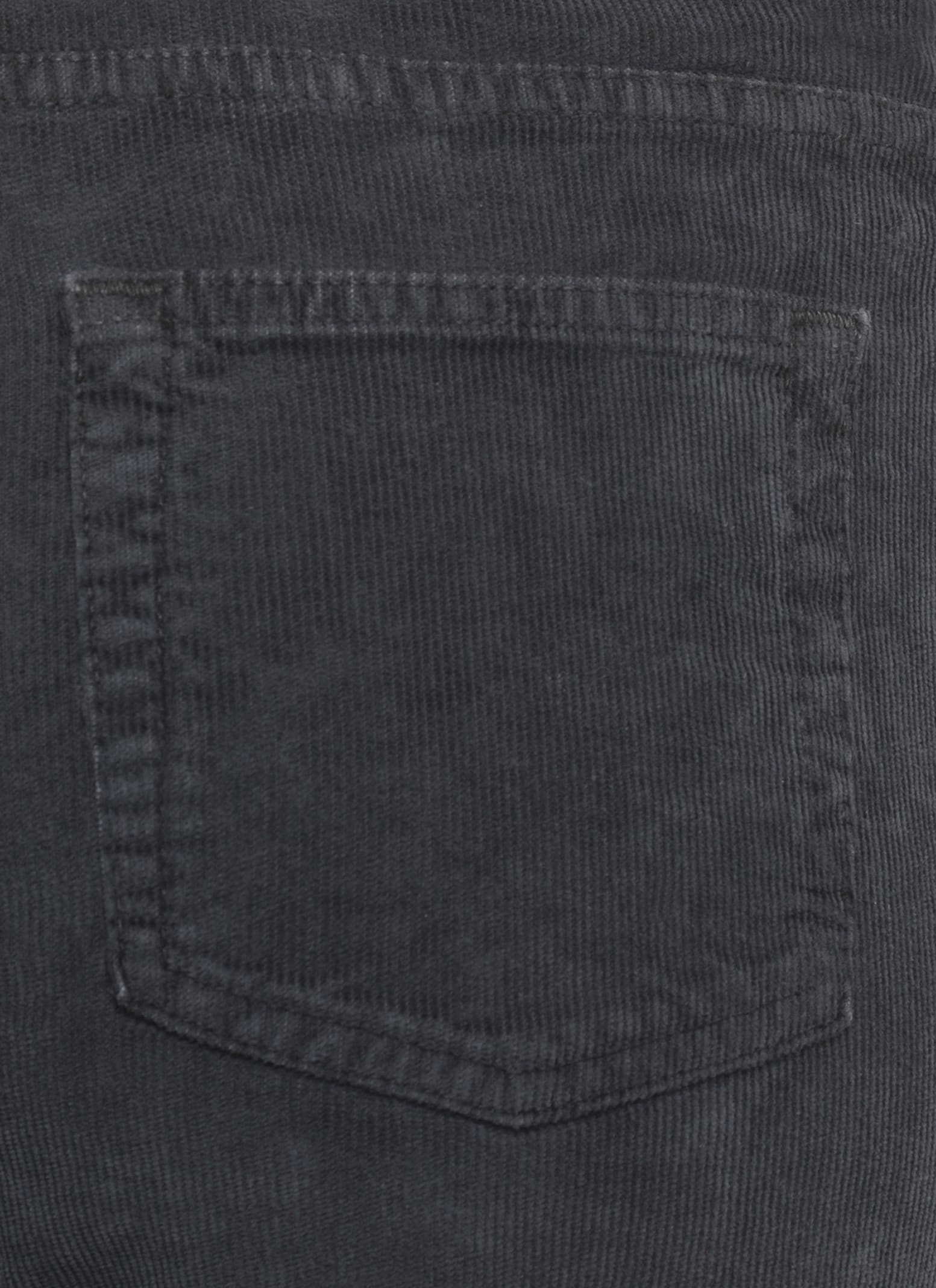 Pt Torino Wide-leg Denim Corduroy Trousers Five Pockets In Black