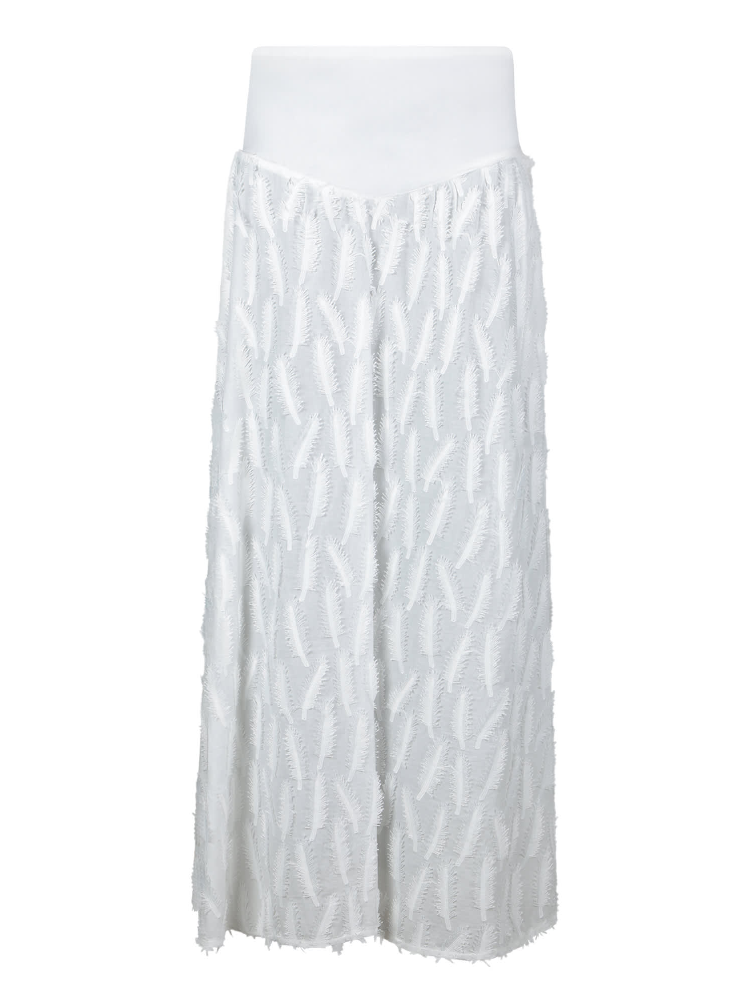 Federica Tosi Long Basque White Muslin Skirt