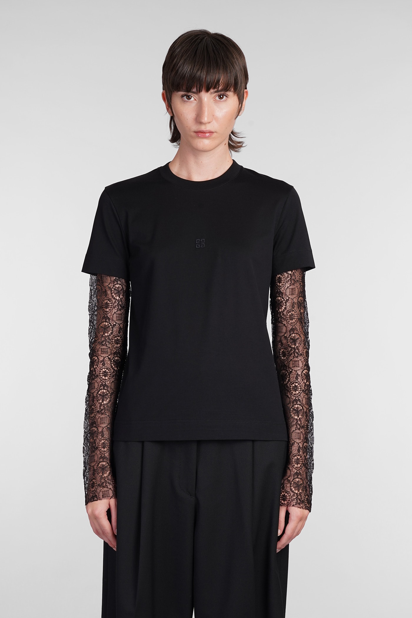 Shop Givenchy T-shirt In Black Cotton